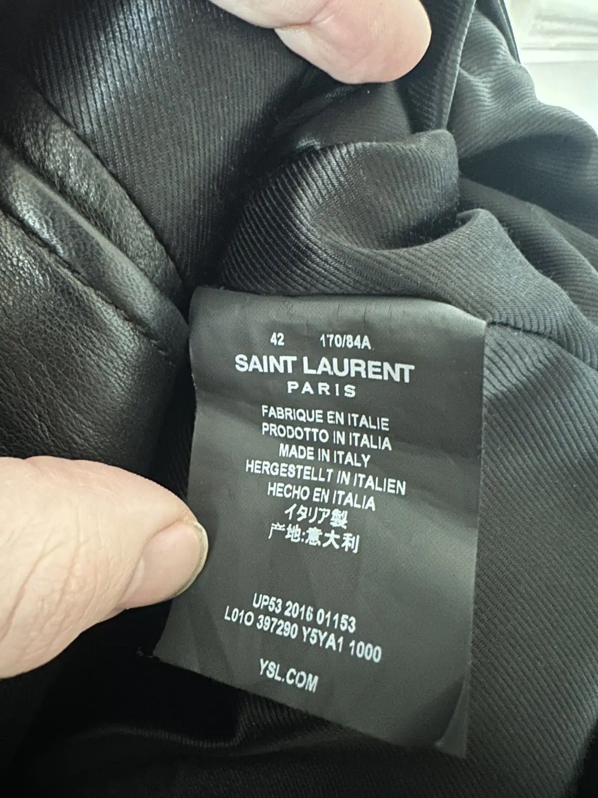 Yves Saint Laurent Saint Laurent Leather Jacket L01 42 Size US S / EU 44-46 / 1 - 8 Thumbnail