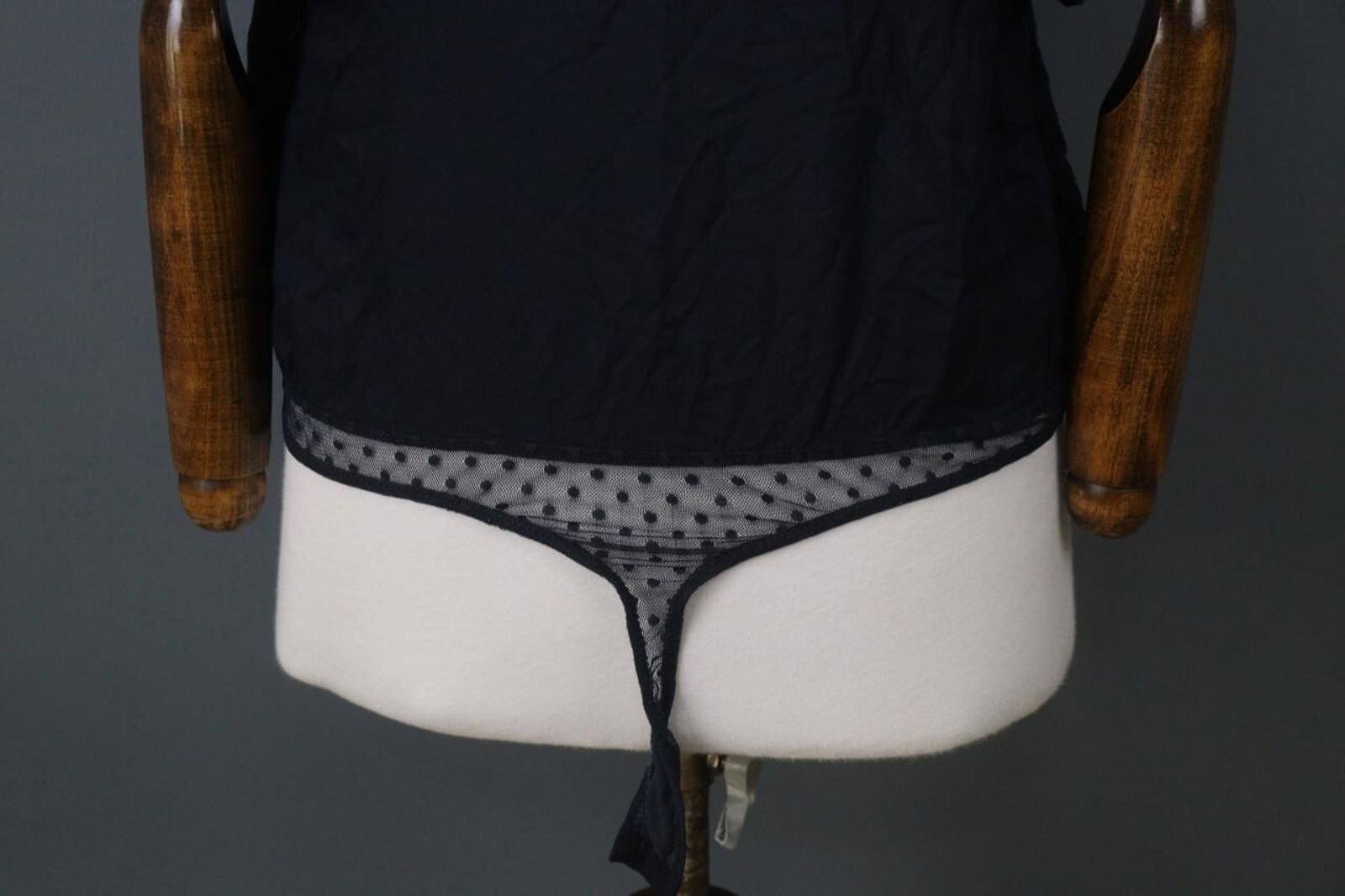 Free People Free People Navy 100%Rayon Call Me Later Bodysuit Size S Size ONE SIZE - 11 Thumbnail
