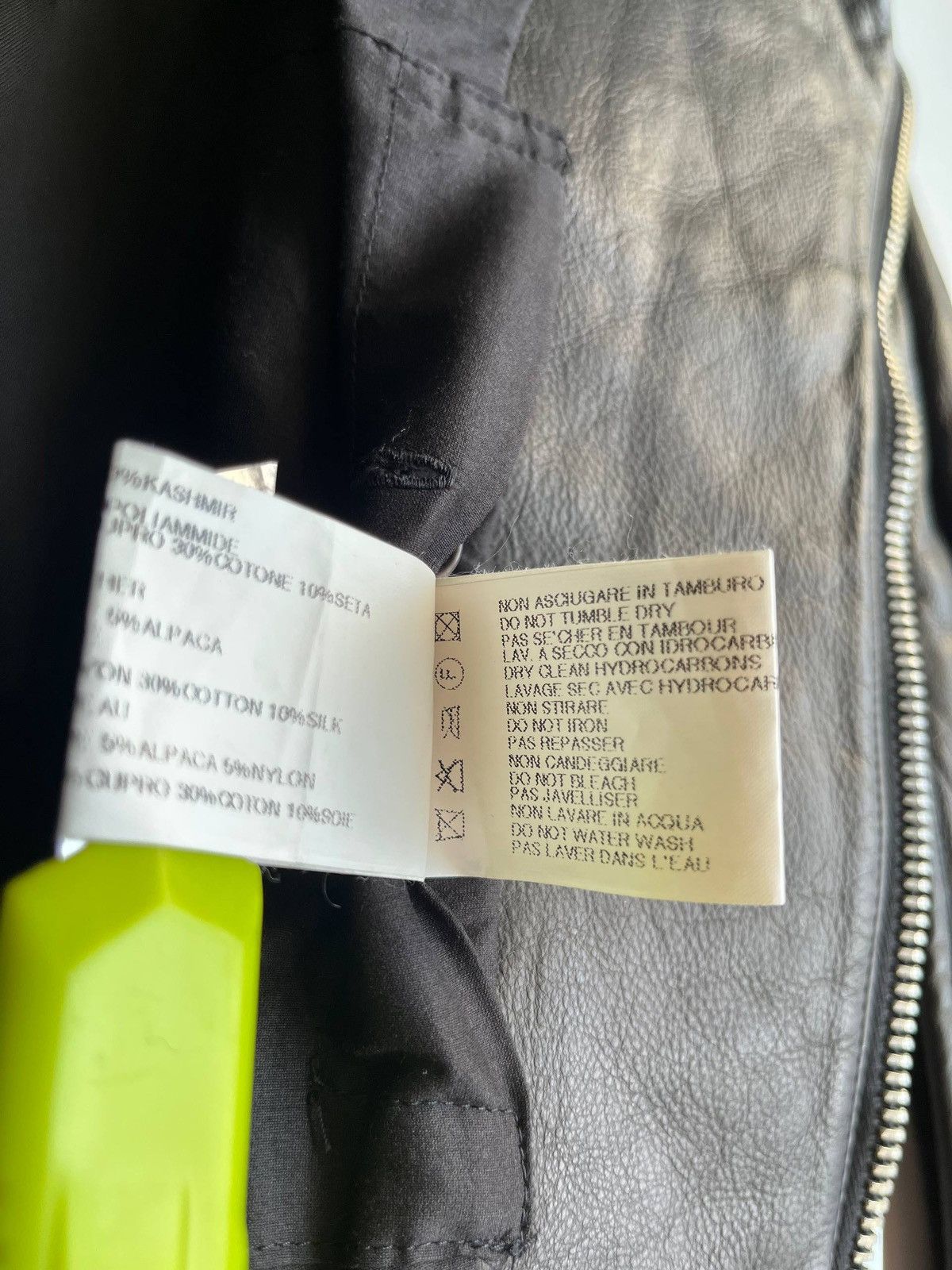Rick Owens Rick Owens GLEAM black leather jacket with winged neck Size S / US 4 / IT 40 - 15 Thumbnail
