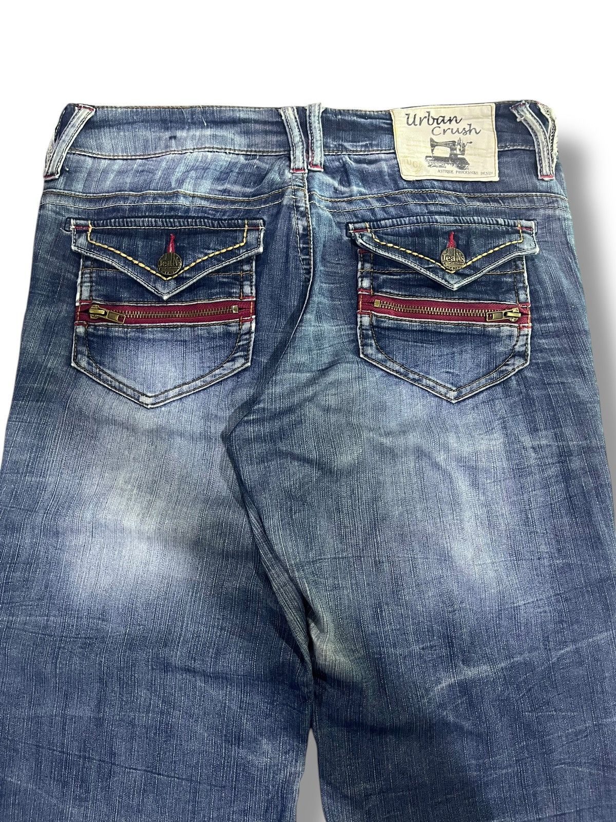 If Six Was Nine × Japanese Brand × Le Grande Bleu (L.G.B.) 🇯🇵 JAPANESE BRAND WASHED BLUE DISTRESSED DENIM Size US 34 / EU 50 - 8 Thumbnail