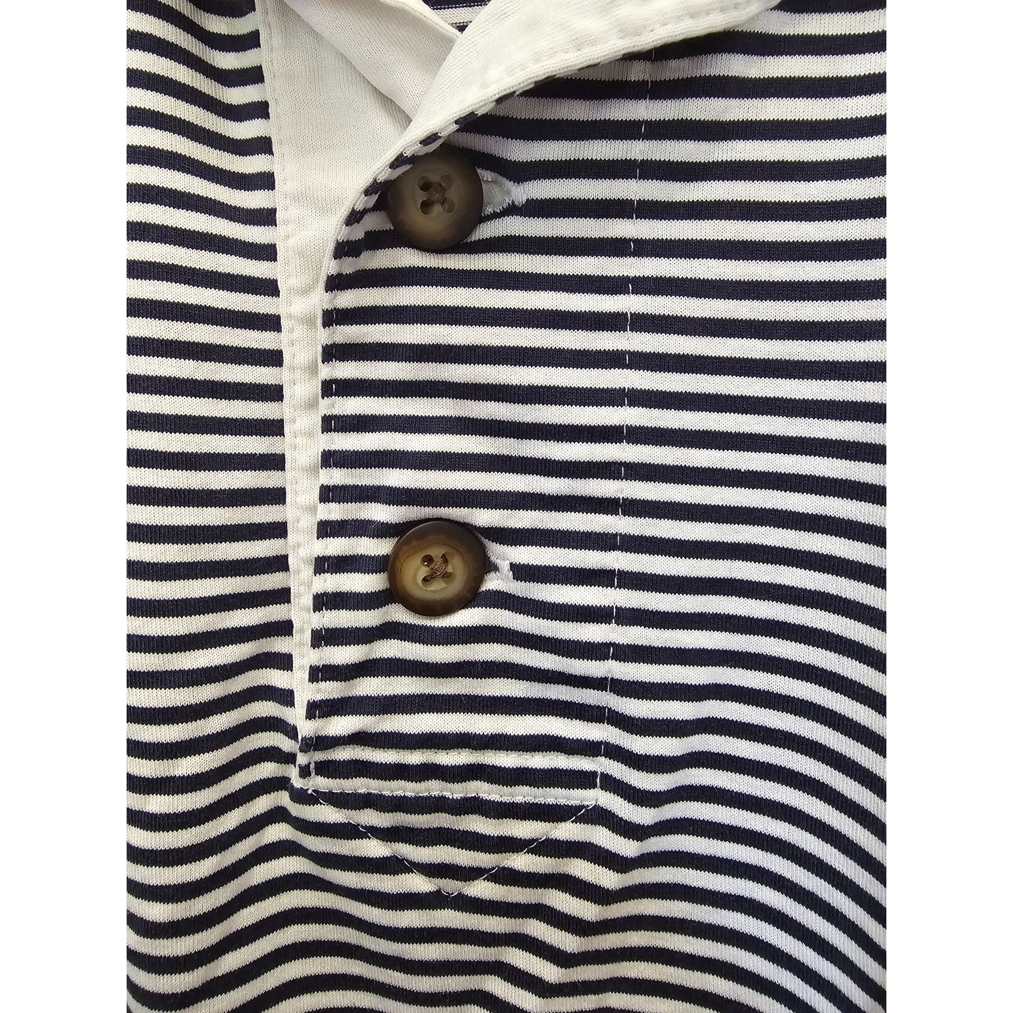 Other Cutter & Buck Men's XL Polo Shirt Navy & White Striped 100% Size US XL / EU 56 / 4 - 3 Thumbnail