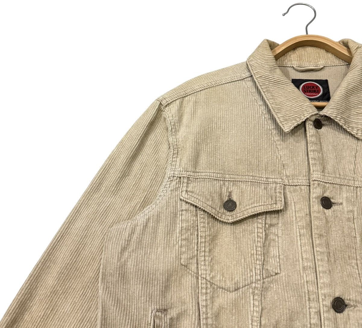 Vintage Lucky Strike Corduroy Trucker Western Jacket