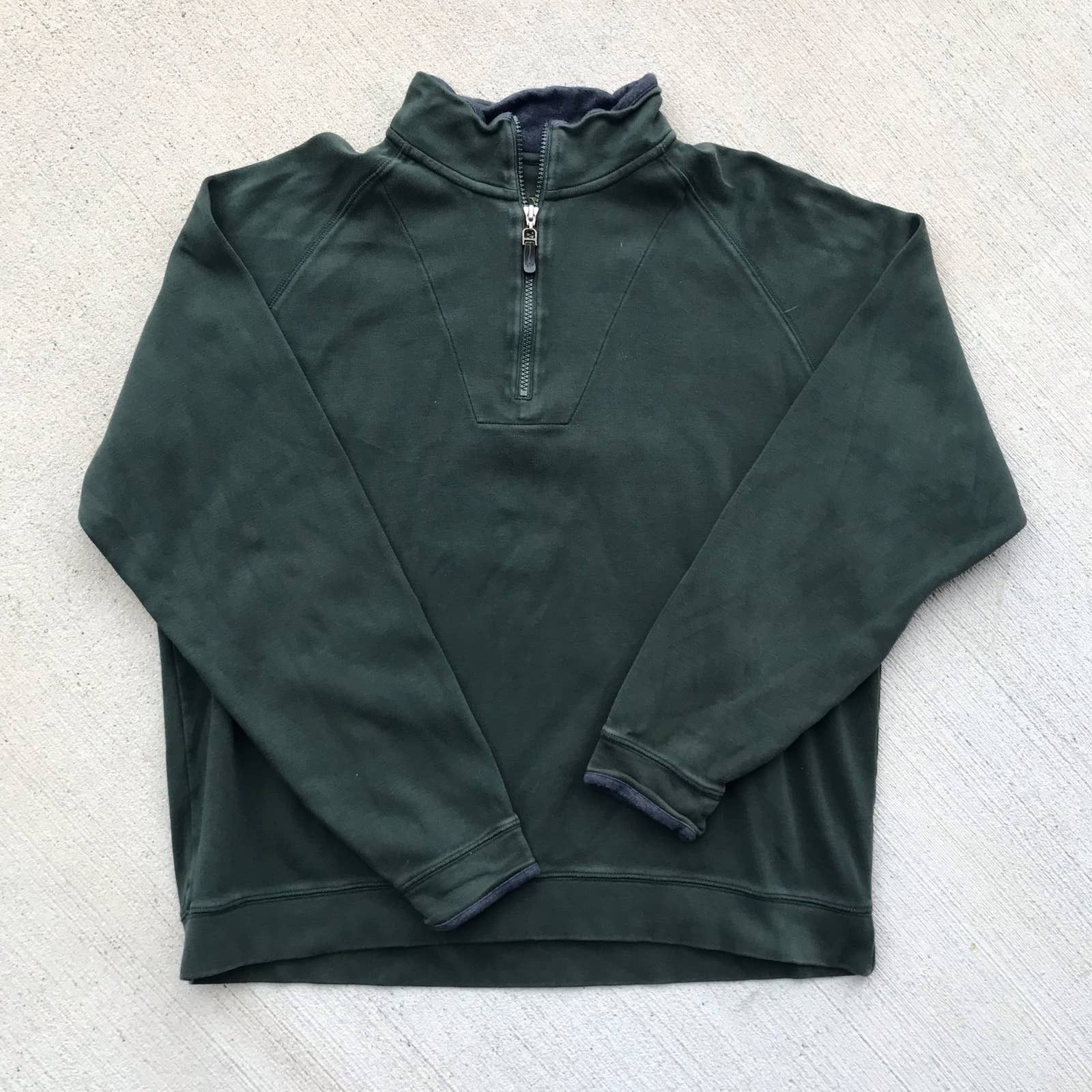 Pull Polaire Orvis Homme Grande Grille Verte - 1/4 Zip - Léger Et Respirant - Taille L