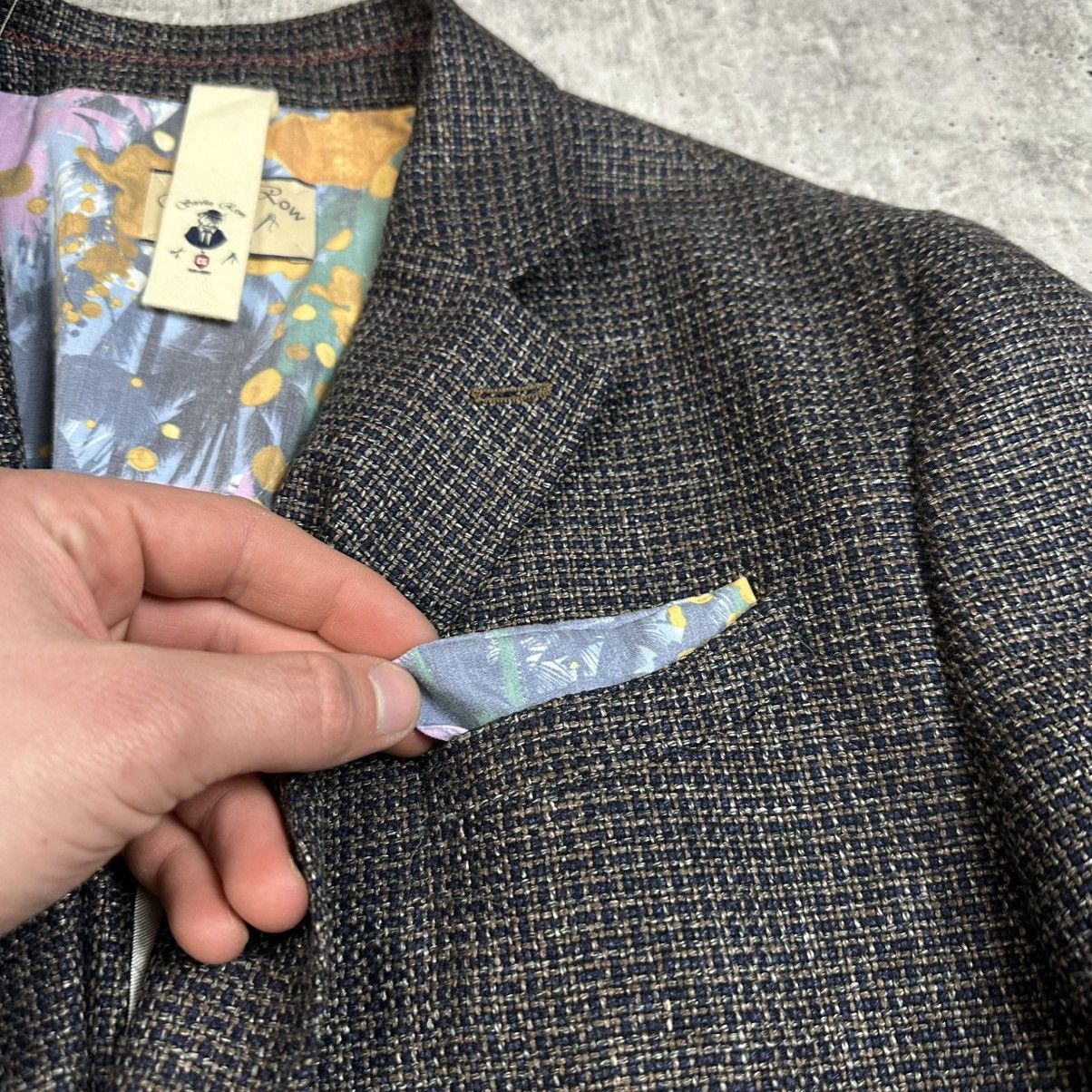 Savile Row Savile Row by Club of Gents Slim Fit Wool Linen Sport Blazer Size 50R - 8 Thumbnail