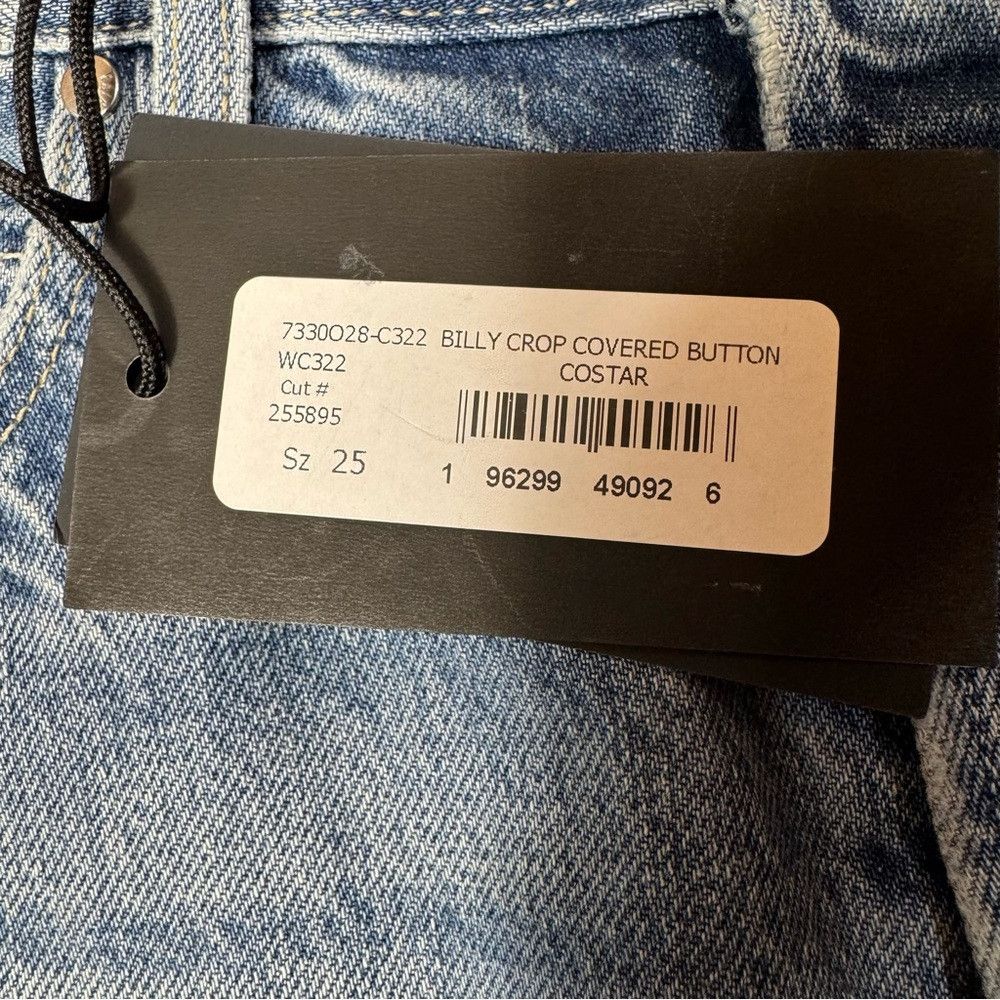 Paige NWT New $249 Paige Billy High Waist Crop Straight Leg Jeans Size 25" / US 0 / IT 36 - 7 Thumbnail
