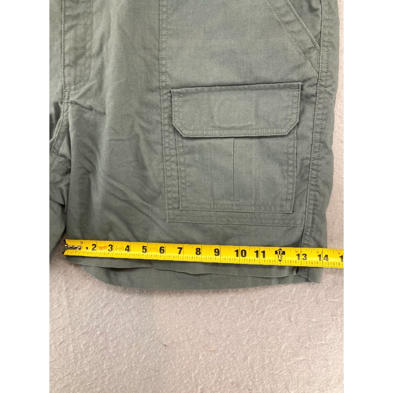 Savane Savane Men’s Cargo Short 42 Green Stretch Canvas Mid 10-12in Regular Inseam 7in Mens Casual Workwear Size US 42 / EU 58 - 5 Thumbnail