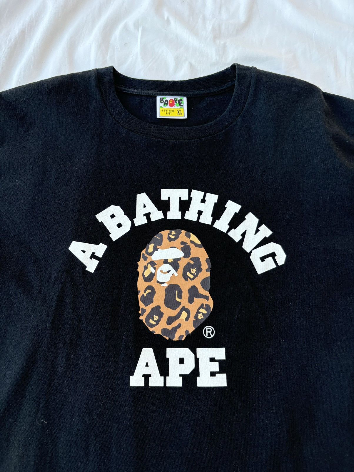 Bape Tee Bape Leopard College Size US XL / EU 56 / 4 - 3 Thumbnail