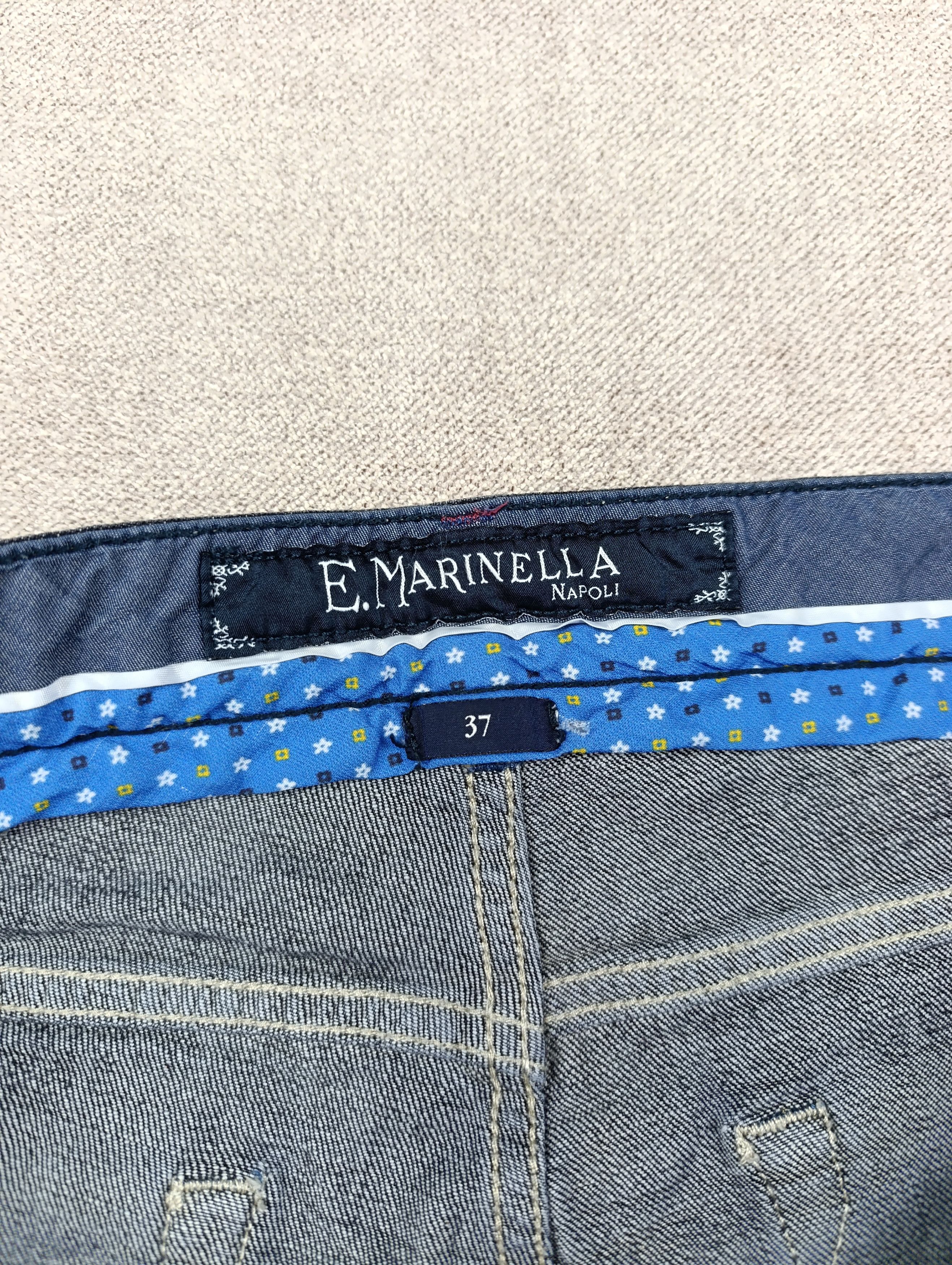 E. Marinella E.MARINELLA JEANS MILANO BUTTON FLY SLIM FIT FOR 100 YEARS Size US 37 - 15 Thumbnail