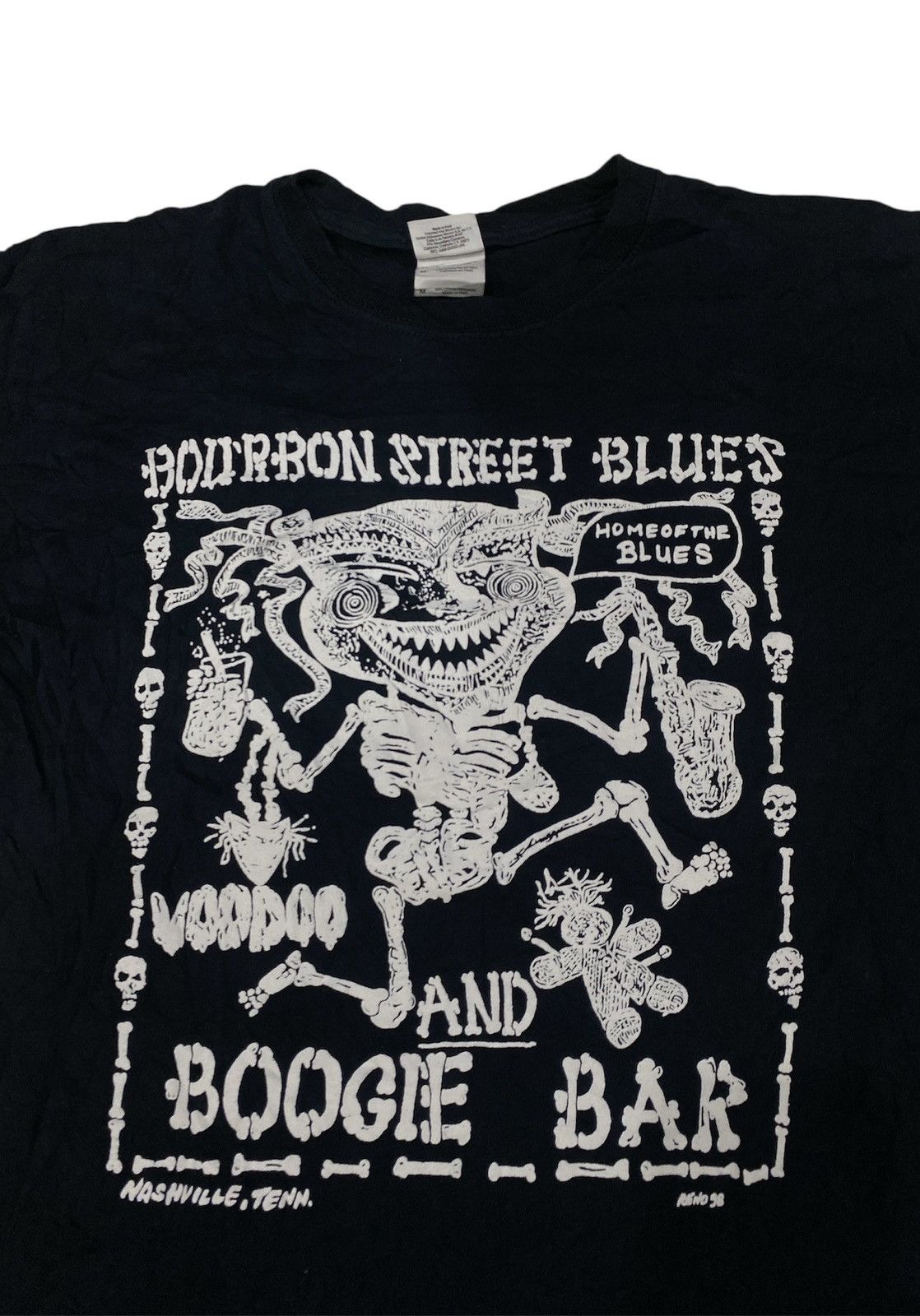 Band Tees Vintage Rare Voodo Bourbon Street Blues Shirt Size US M / EU 48-50 / 2 - 3 Thumbnail