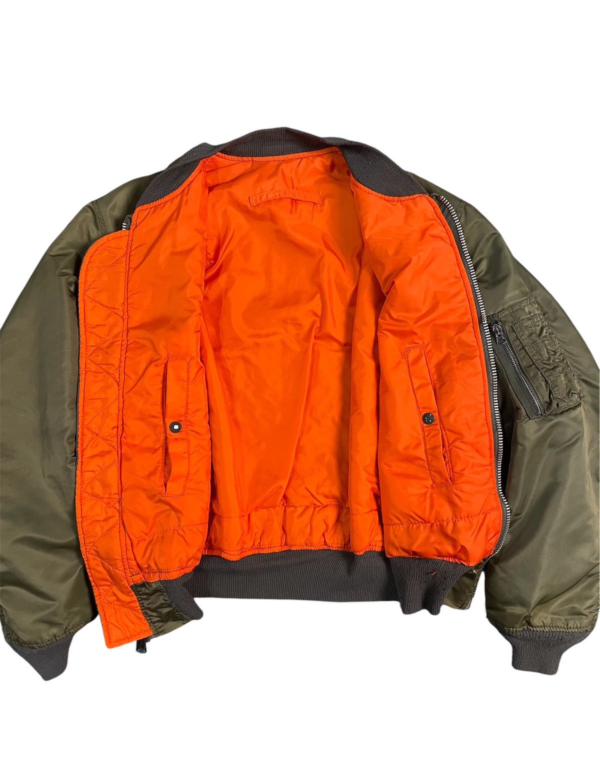 Alpha Industries Vintage 80s Alpha Industries Ma-1 Flyer’s Jacket Size US XL / EU 56 / 4 - 5 Thumbnail