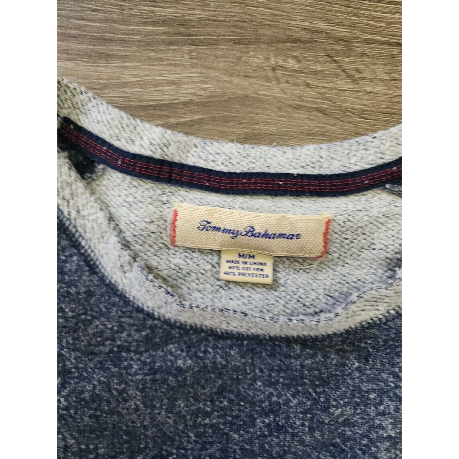Tommy Bahama Tommy Bahama Men's Blue Fisherman Crew Neck Sweater Medium Size US M / EU 48-50 / 2 - 5 Thumbnail