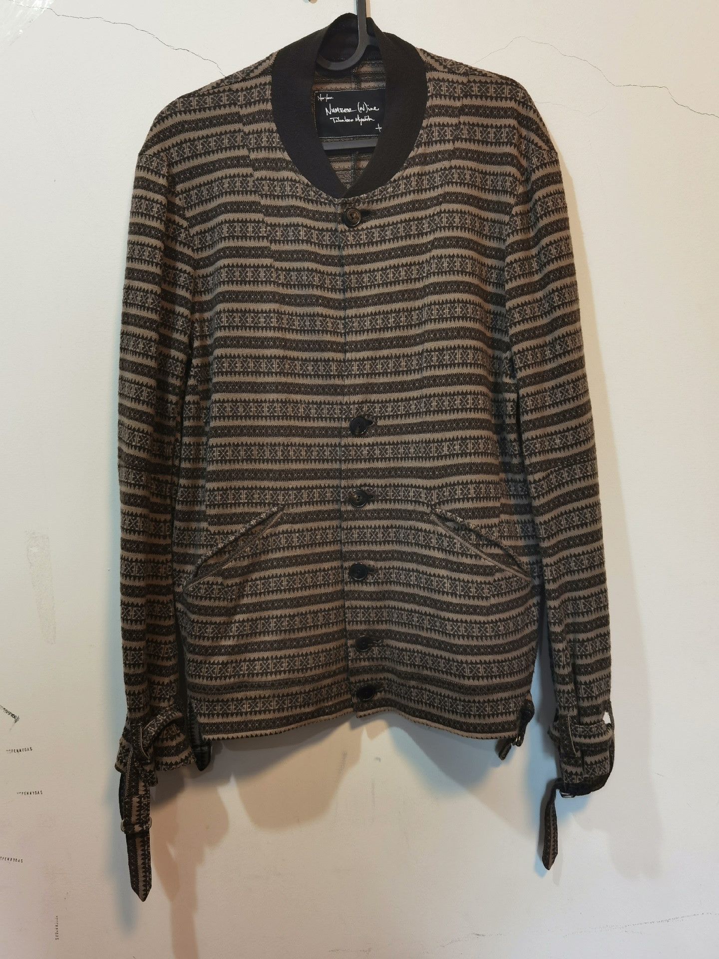 Number (N)ine lightweight cashmere knit MA-1 bomber jacket Size US M / EU 48-50 / 2 - 1 Thumbnail