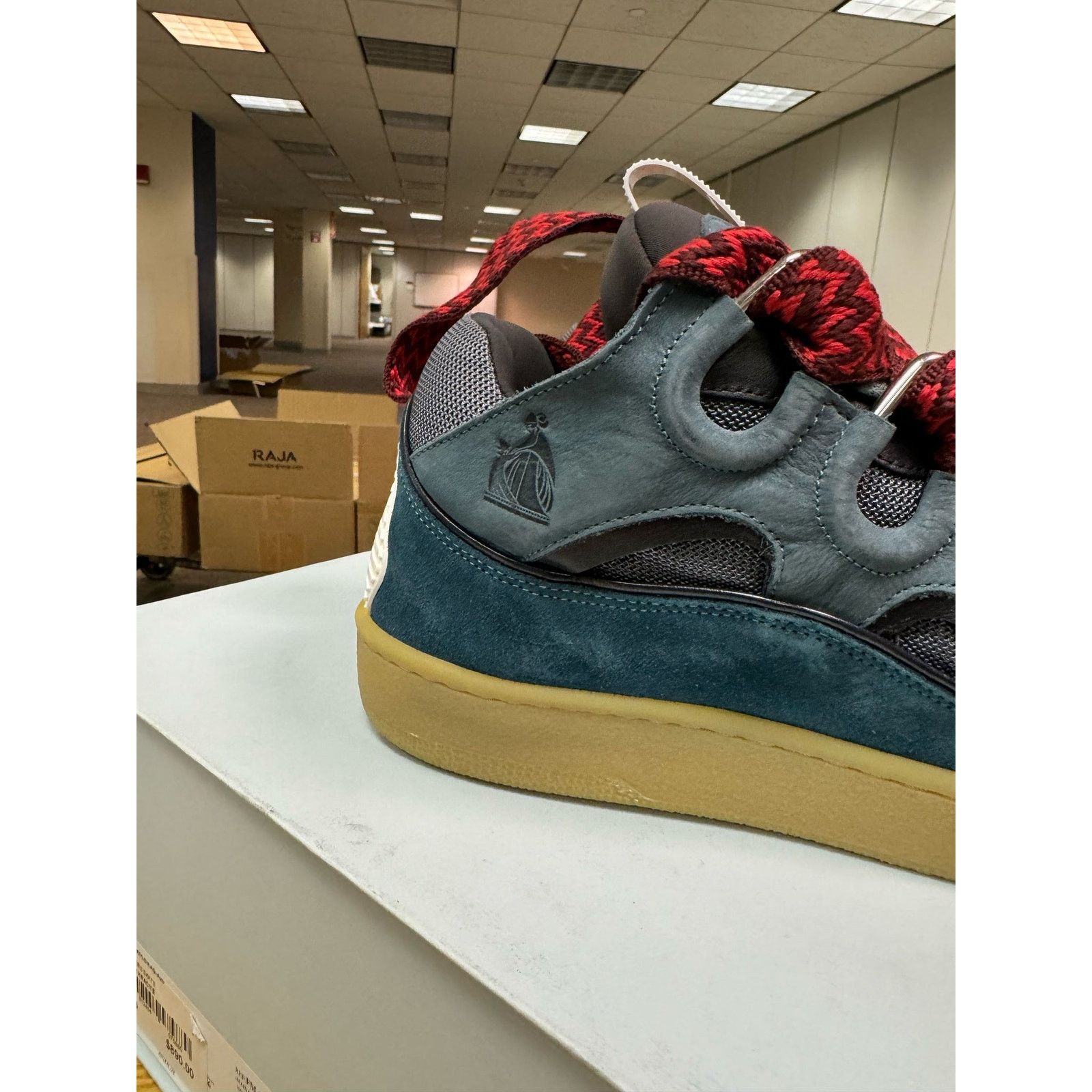 Lanvin o1rshd1 Q:2 / Curb Sneakers in Anthracite Size US 10 / EU 43 - 13 Thumbnail
