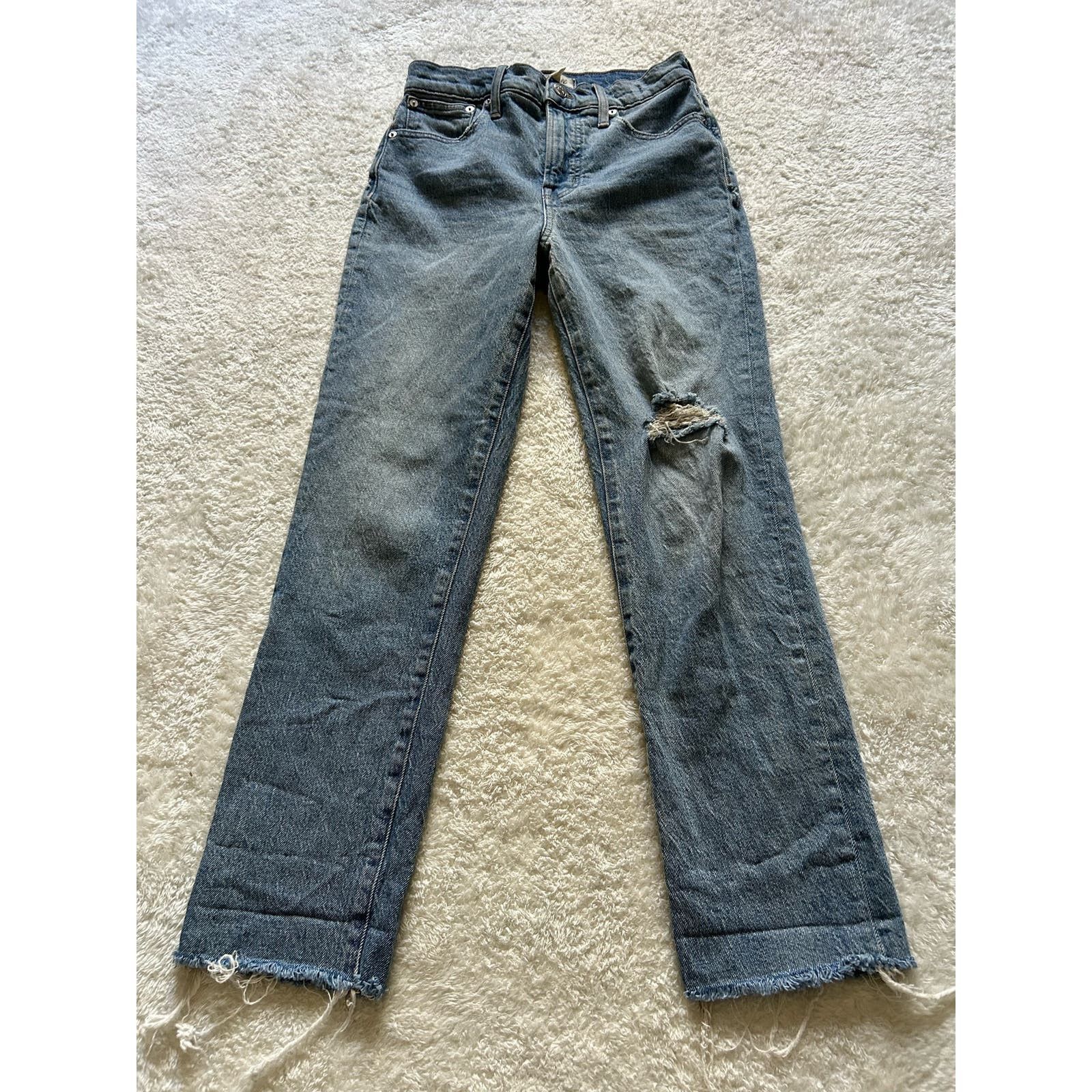 image of Madewell The Perfect Vintage Crop Jean Size 26 in Blue, Women's