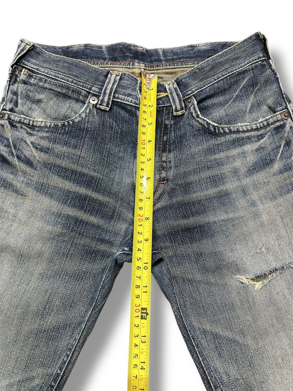 Japanese Brand × Wrangler Wrangler Vintage Distressed Wideleg Loose Style With Faded Size US 30 / EU 46 - 14 Thumbnail