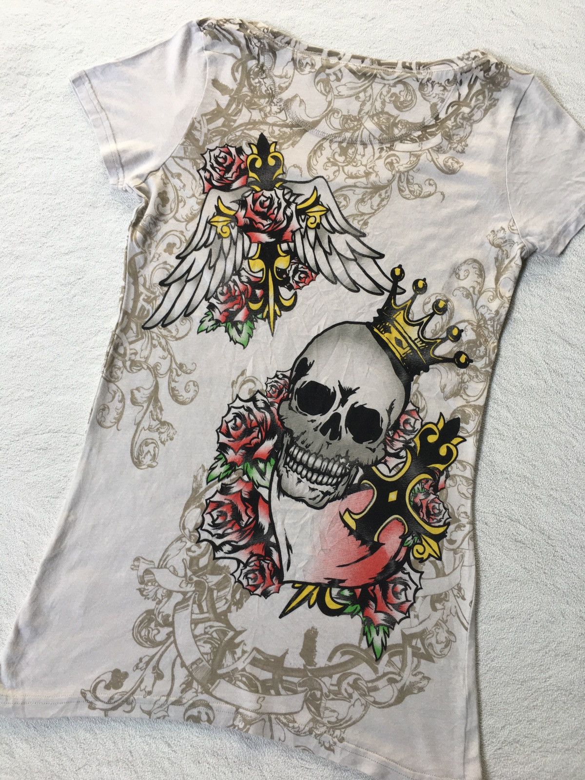If Six Was Nine Y2k Dig Deep Skull Tshirt Size L / US 10 / IT 46 - 5 Thumbnail