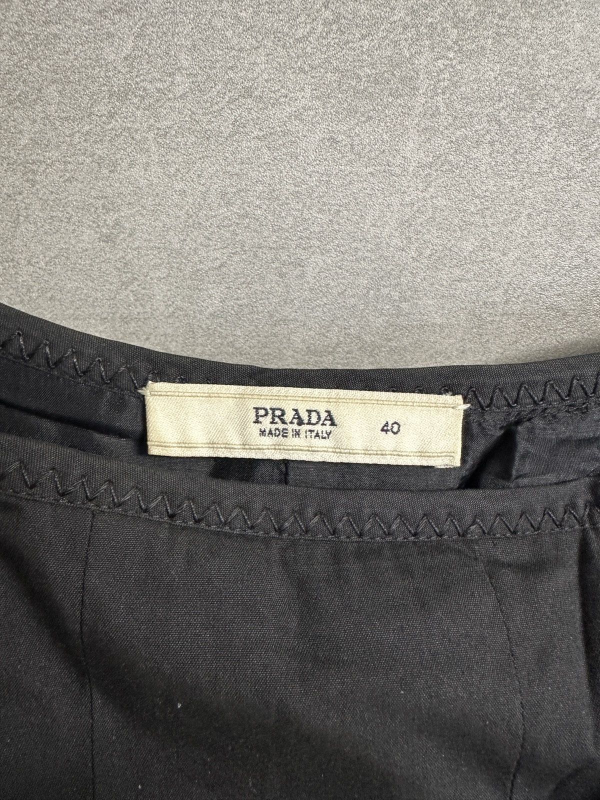 Prada Midi Skirt black women’s vintage Size 40" / US 18 - 3 Thumbnail