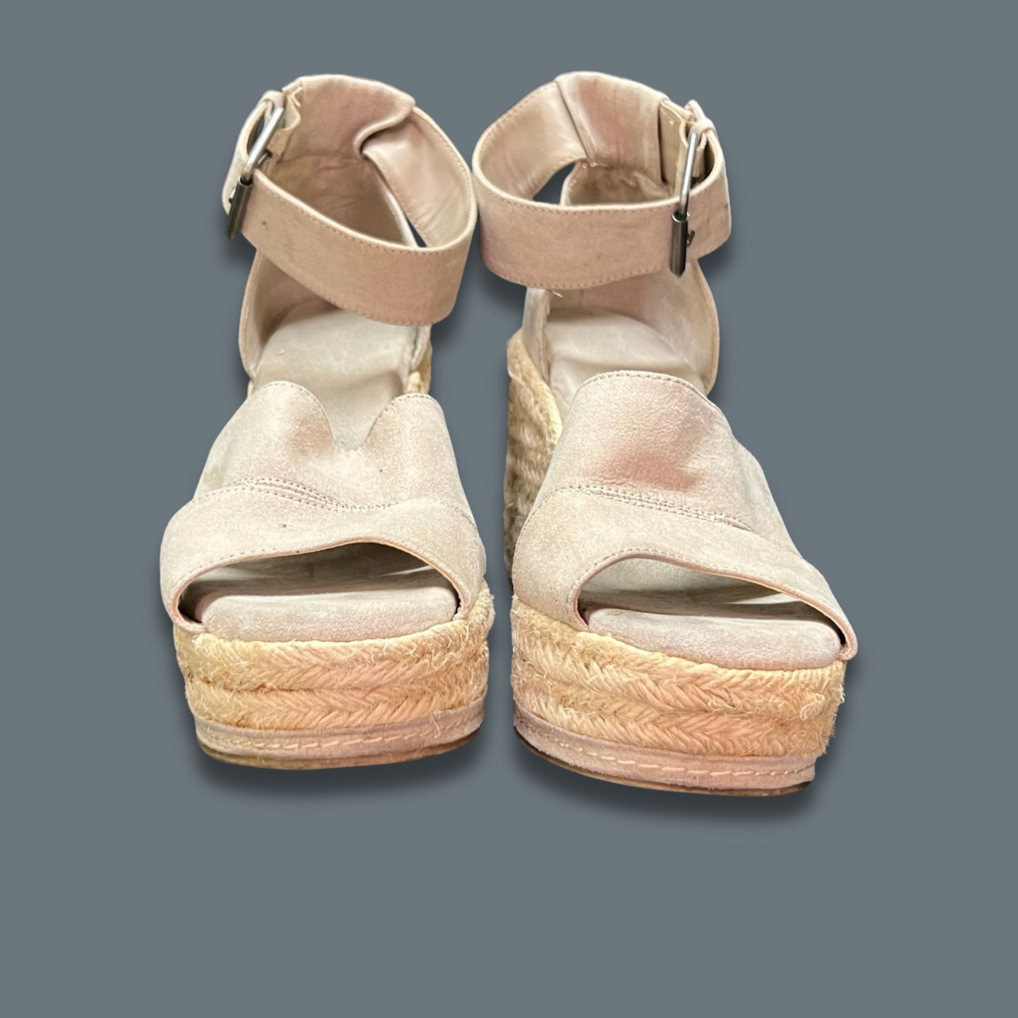 Other Caroline Microsuede Ankle Strap Espadrille Wedge Platform Sa Size US 8.5 / IT 38.5 - 2 Thumbnail