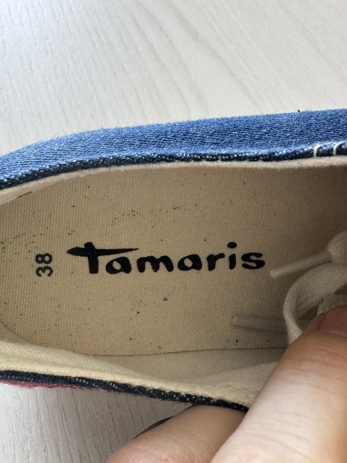 Other Tamaris women’s denim embroidered sneakers – size 38 Size US 8 / IT 38 - 7 Thumbnail