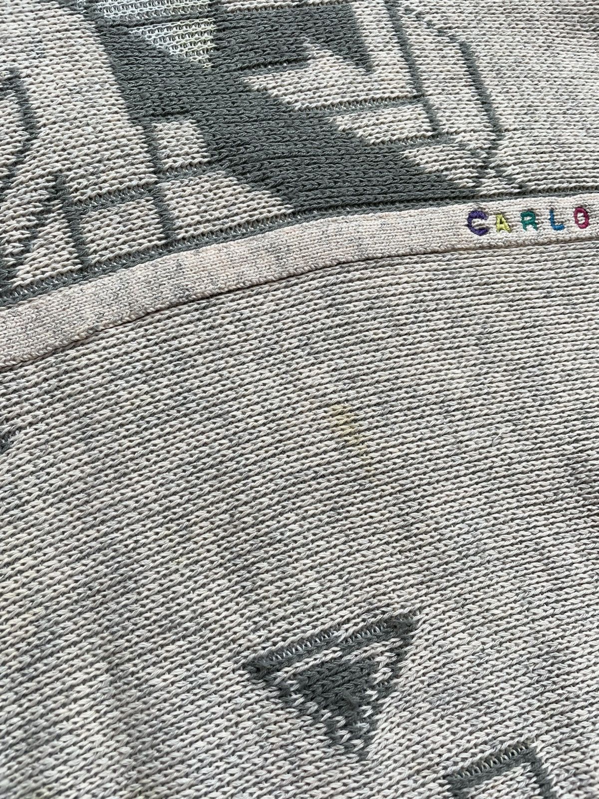 Carlo Colucci × Vintage Vintage 90s Carlo Colucci Oversized Sweatshirt Size US L / EU 52-54 / 3 - 9 Thumbnail