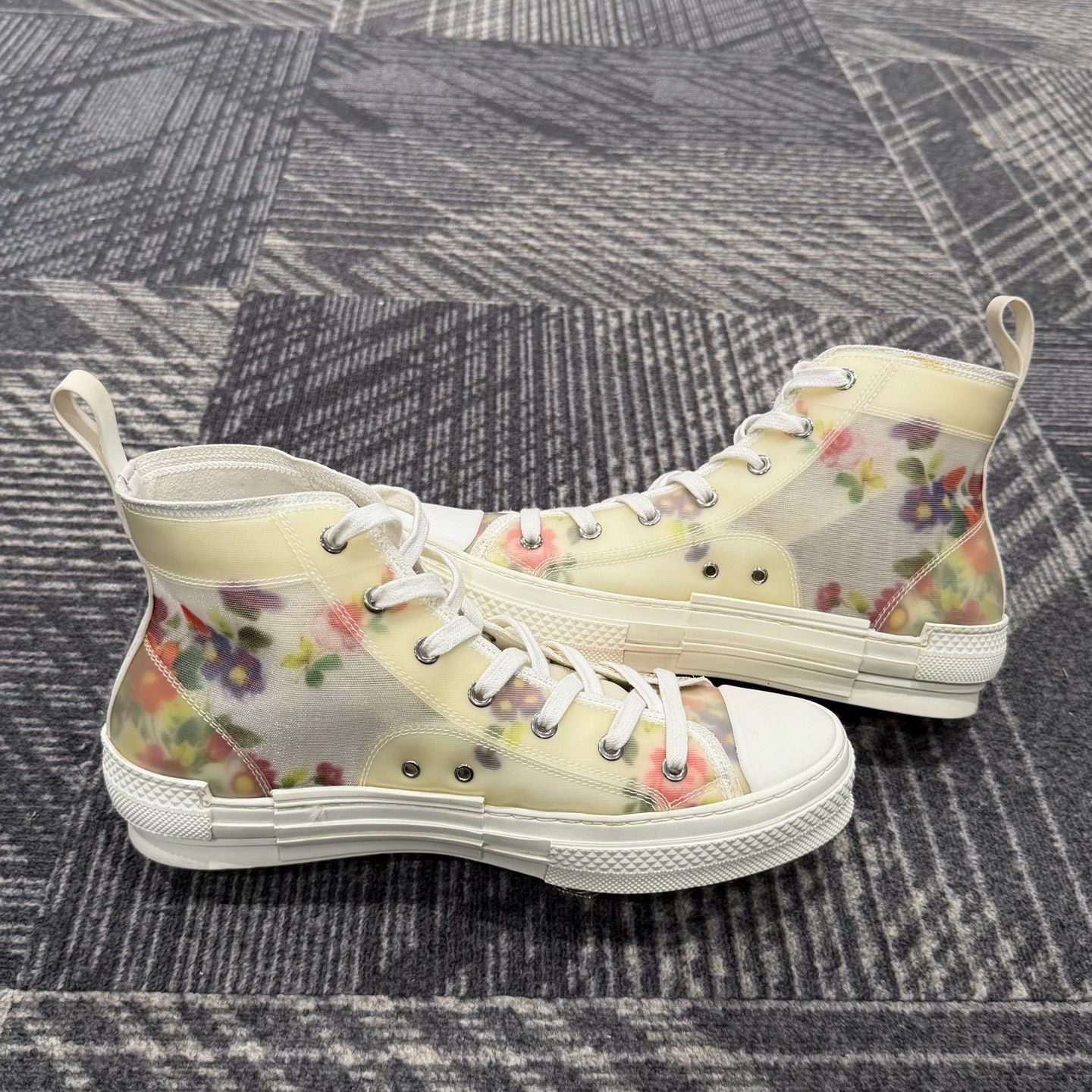 Dior Dior B23 Floral High-Top Sneakers Size US 8 / EU 41 - 5 Thumbnail