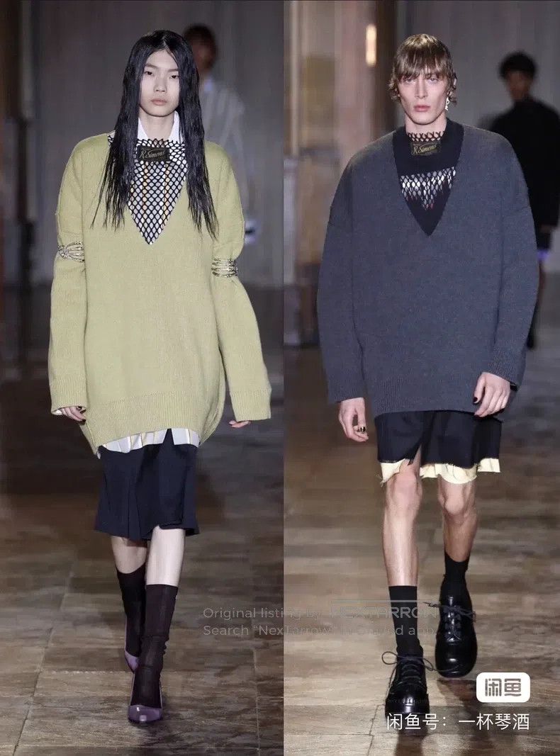 Raf Simons Raf Simons 22aw mesh knitted pullover sweater Size US M / EU 48-50 / 2 - 3 Thumbnail