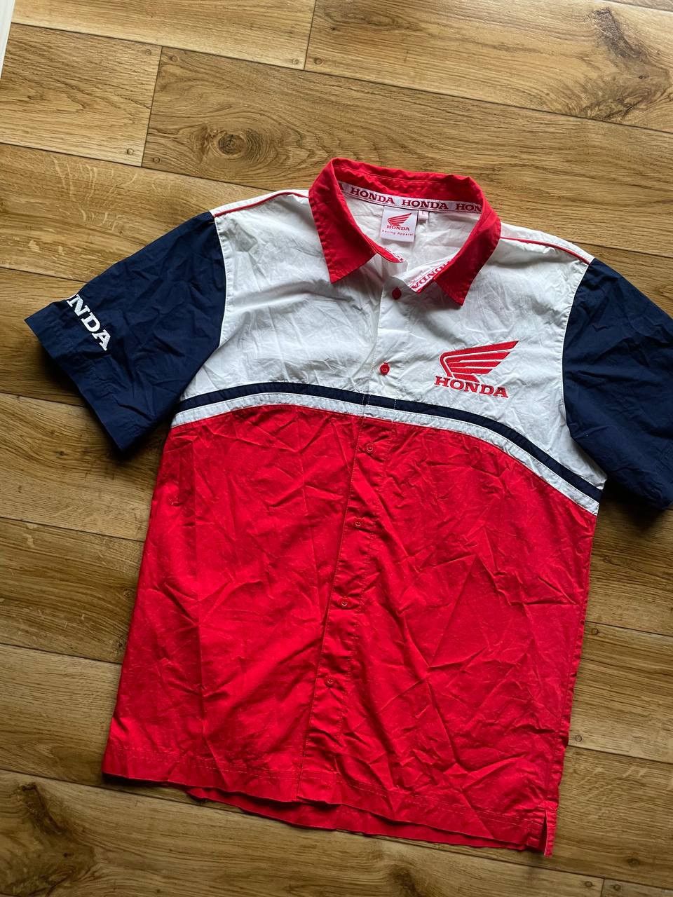 Honda × Vintage Honda Vintage Y2k Shirt Rare Logo Size US L / EU 52-54 / 3 - 3 Thumbnail