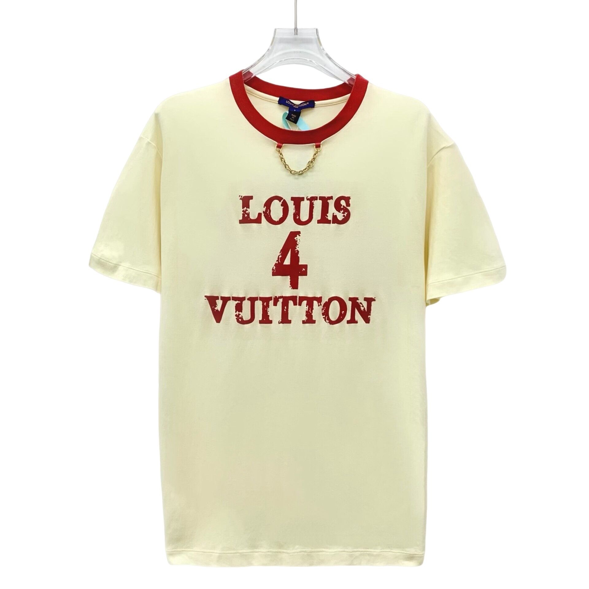 Louis Vuitton Louis Vuitton Chain Detail Ringer T-Shirt S Size S / US 4 / IT 40 - 1 Thumbnail