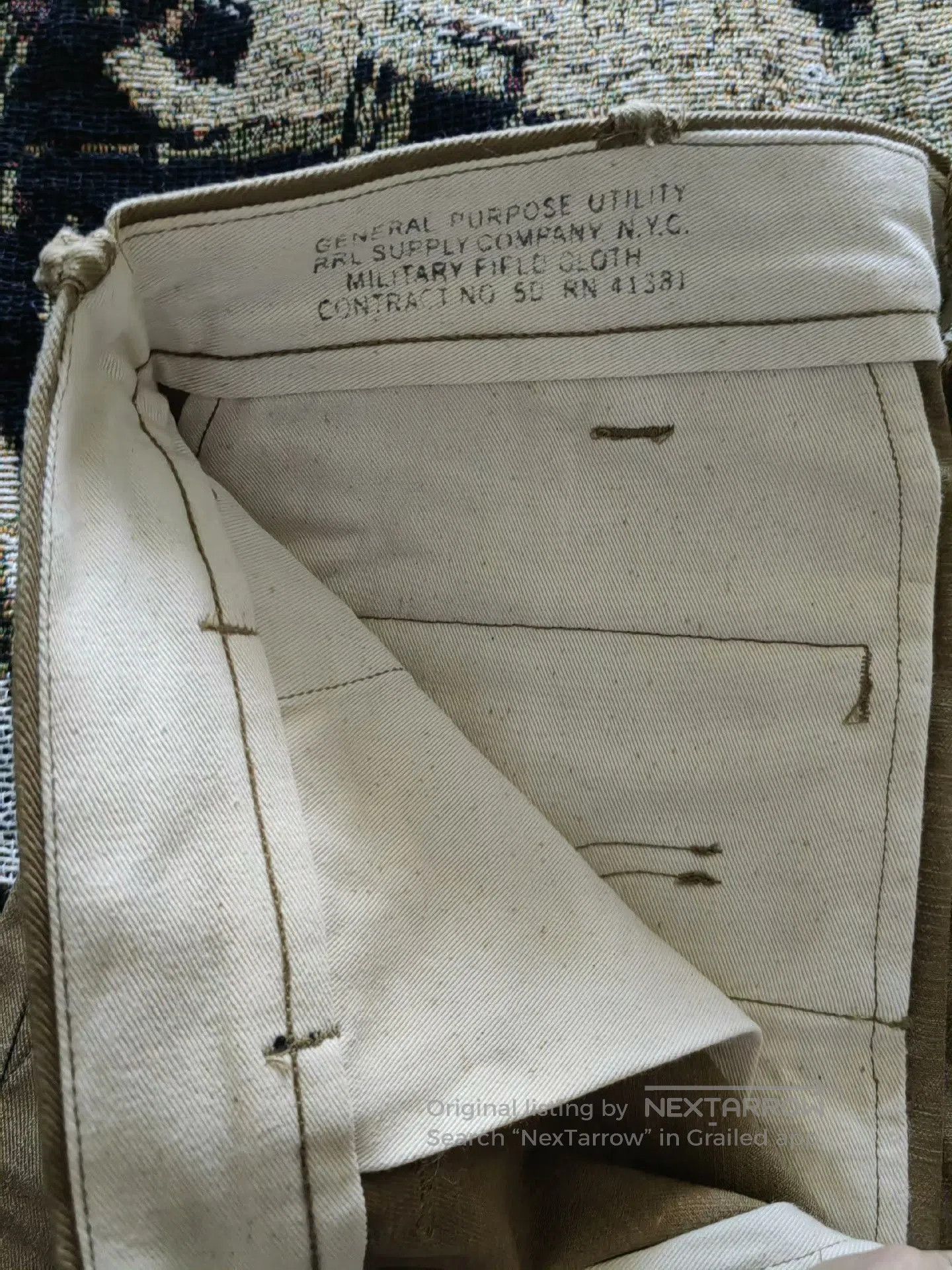 RRL Ralph Lauren RRL Vintage Officer Casual Pants. Size US 32 / EU 48 - 4 Thumbnail