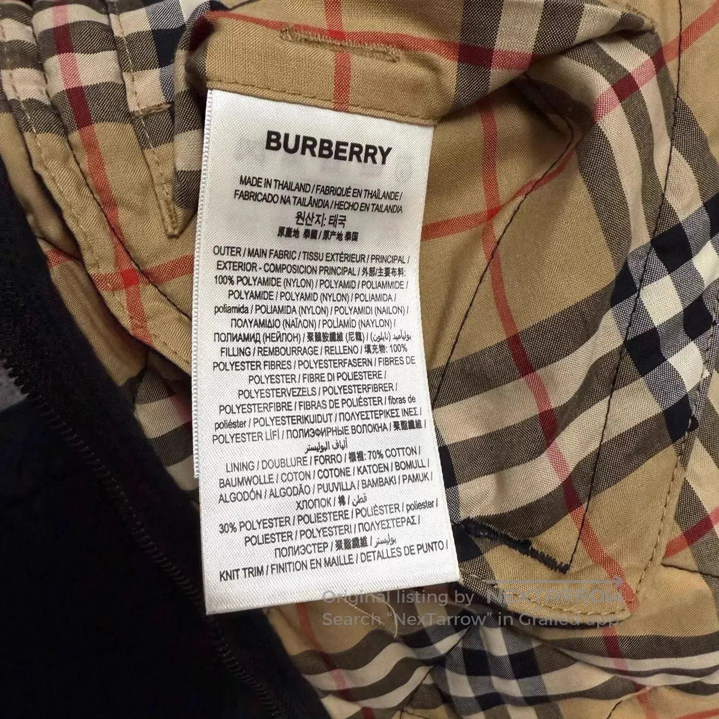 Burberry Black Quilted Bomber Jacket Size S. Size US S / EU 44-46 / 1 - 5 Thumbnail