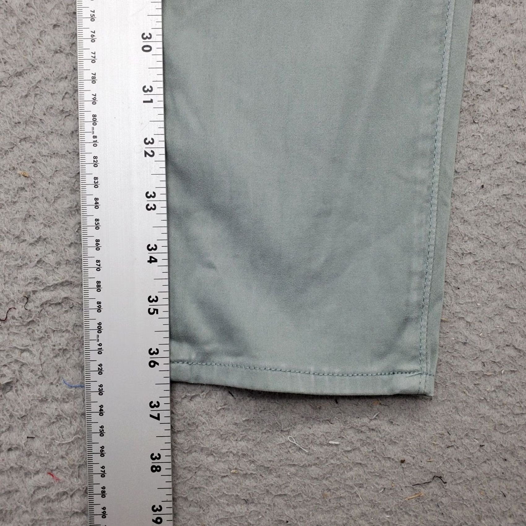 Vintage AG Adriano Goldschmied Pants Women Slim Straight Green 29 5-Pockets Ankle Size 29" - 3 Thumbnail