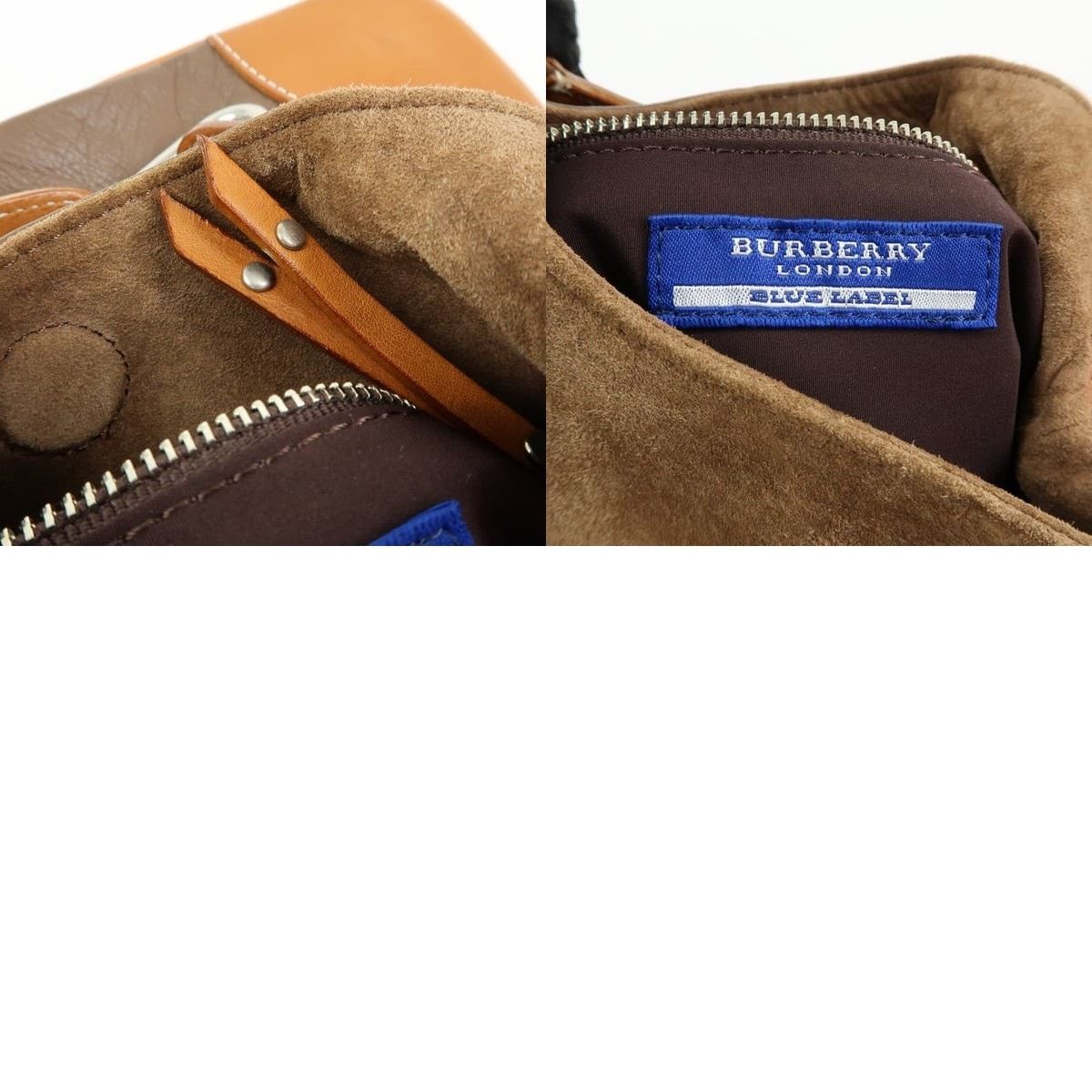 Burberry Burberry Blue Label Suede Leather Shoulder Bag Brown Size ONE SIZE - 8 Thumbnail