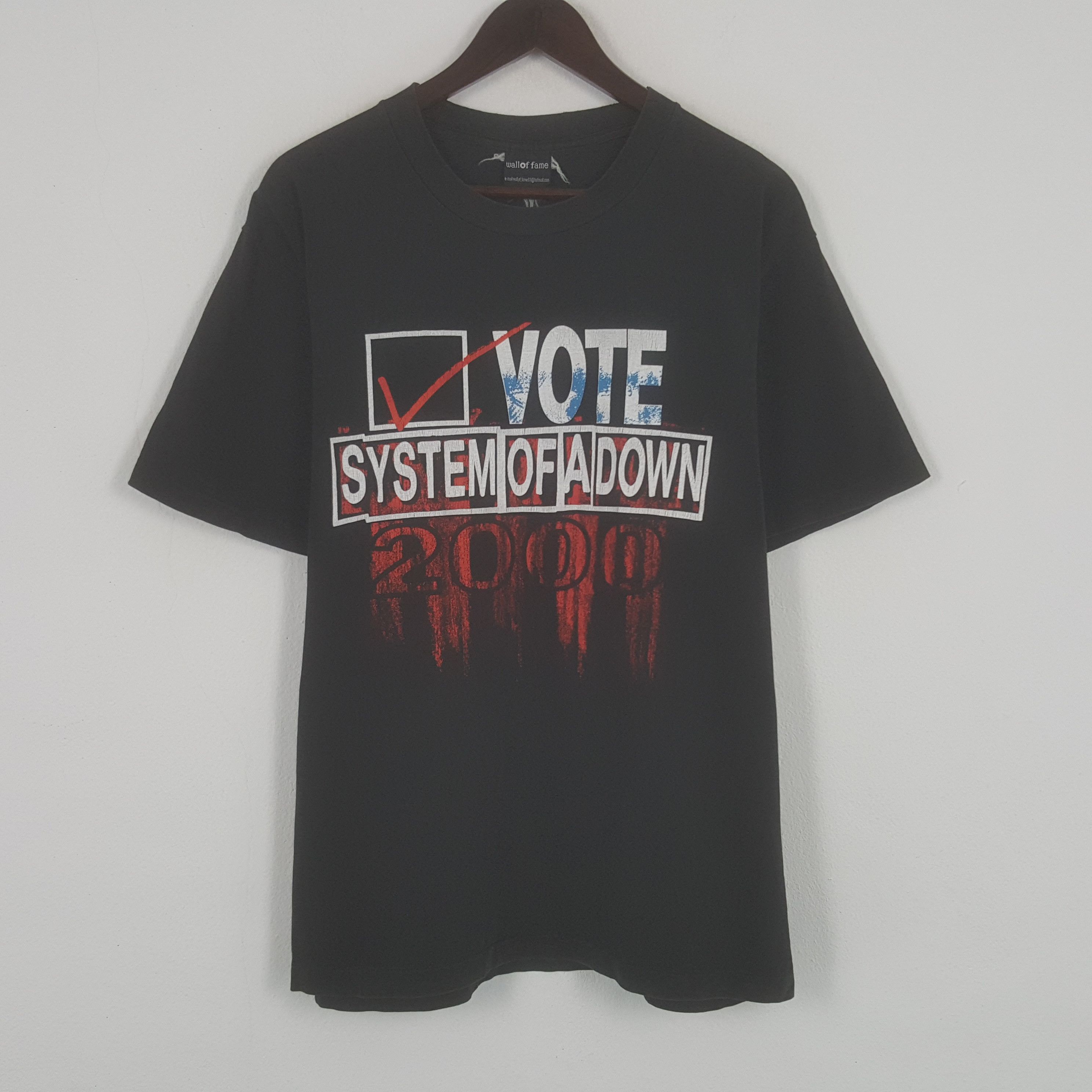 Vintage Vote System Of A Down 2000 Tshirt