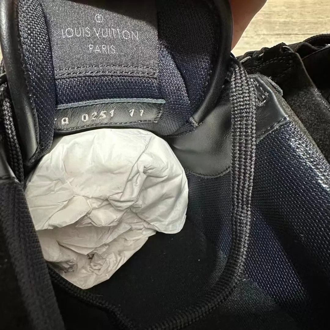 Louis Vuitton LV Trainer Black Suede 'Black Warrior' UK11 (45) 99 New Size US 12 / EU 45 - 8 Thumbnail