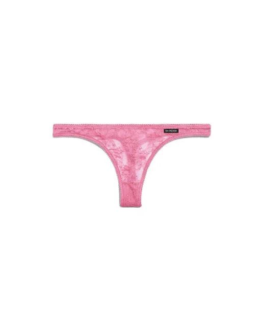 Balenciaga o1tr1nto1125 Size: L / Lace Thong in Pink Size ONE SIZE - 1 Thumbnail