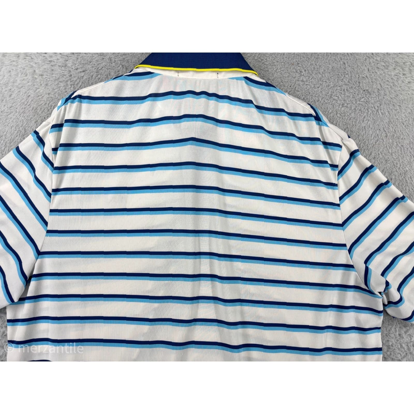 Vintage Greyson Polo Shirt Men Medium Blue White Stripe Golf Cotton Blend Outdoor Size US M / EU 48-50 / 2 - 6 Thumbnail