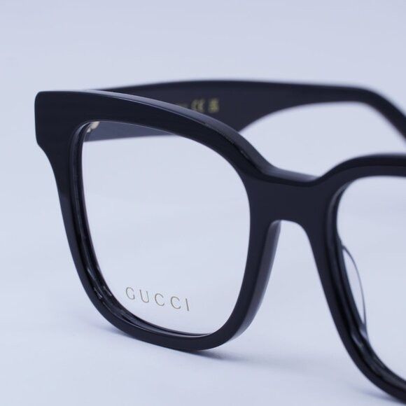 Gucci Gucci GG0958O 004 Eyeglasses Black 52mm Square Frame Size ONE SIZE - 9 Thumbnail