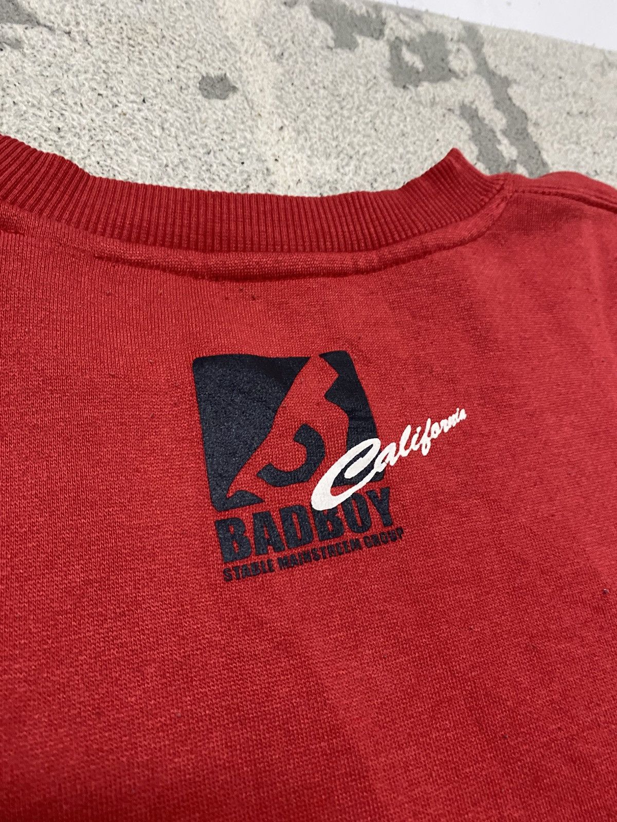 Japanese Brand Vintage Rap Tees BADBOY 82 California Sweatshirt Red Colour Size US XL / EU 56 / 4 - 8 Thumbnail