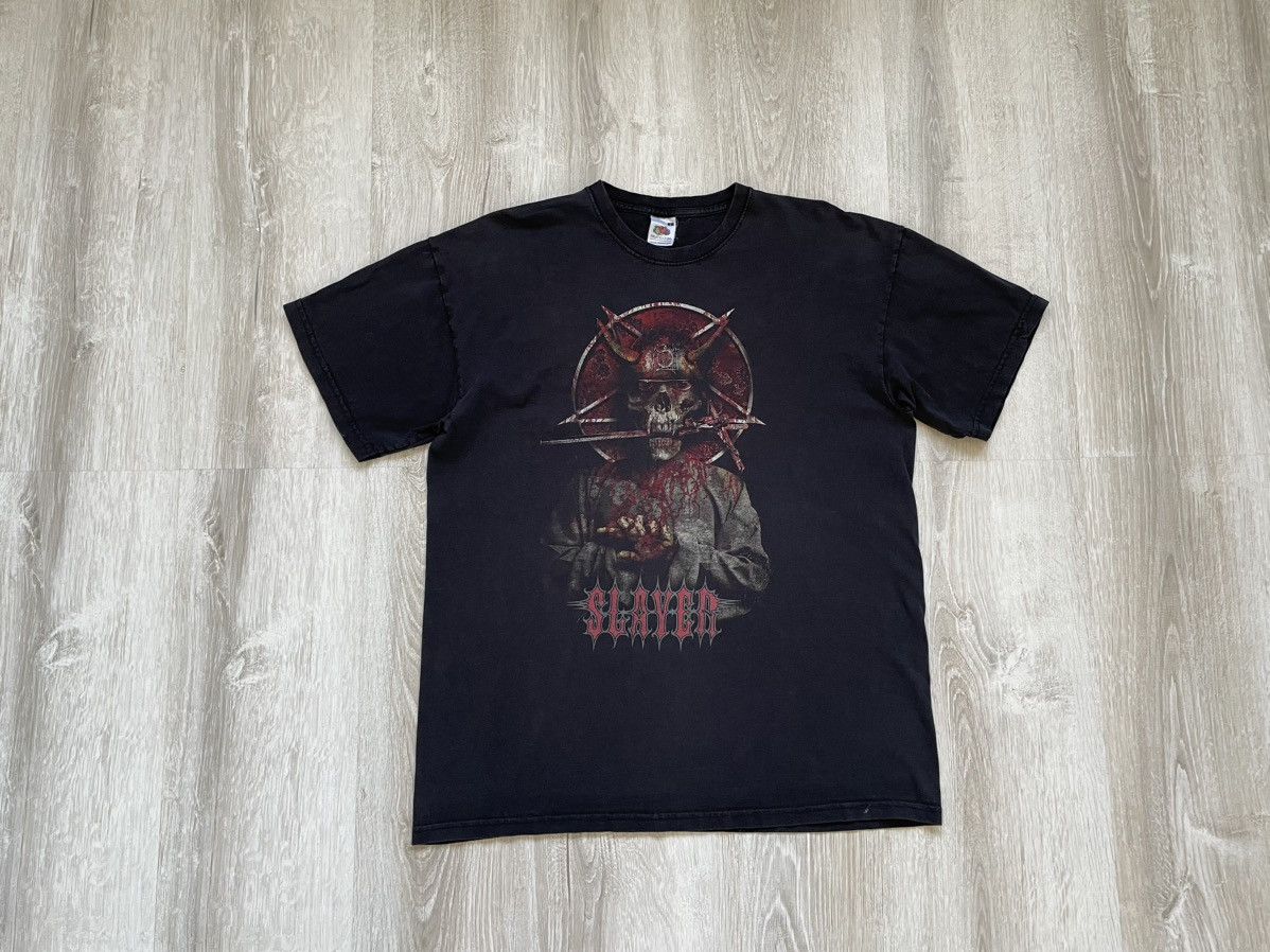 Band Tees × Slayer × Vintage Vintage Slayer 2006 Tour Tee T Shirt Size US M / EU 48-50 / 2 - 4 Thumbnail