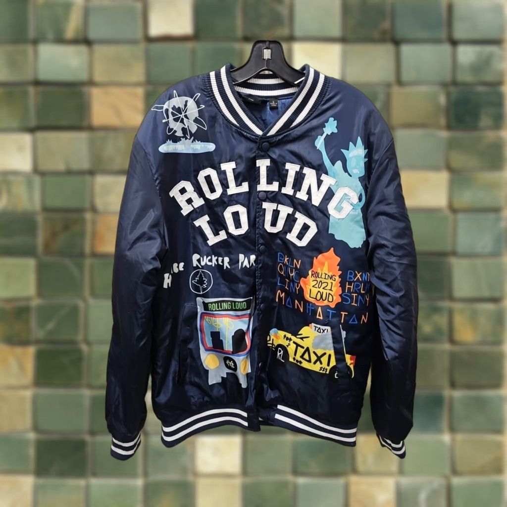 Travis Scott VINTAGE Travis Scott Baseball Outfit/Set Hoodie Blue L Men Regular Long Sleeve Zip Neck Round Neck Embroidered Logo Suspension Size US L / EU 52-54 / 3 - 1 Thumbnail