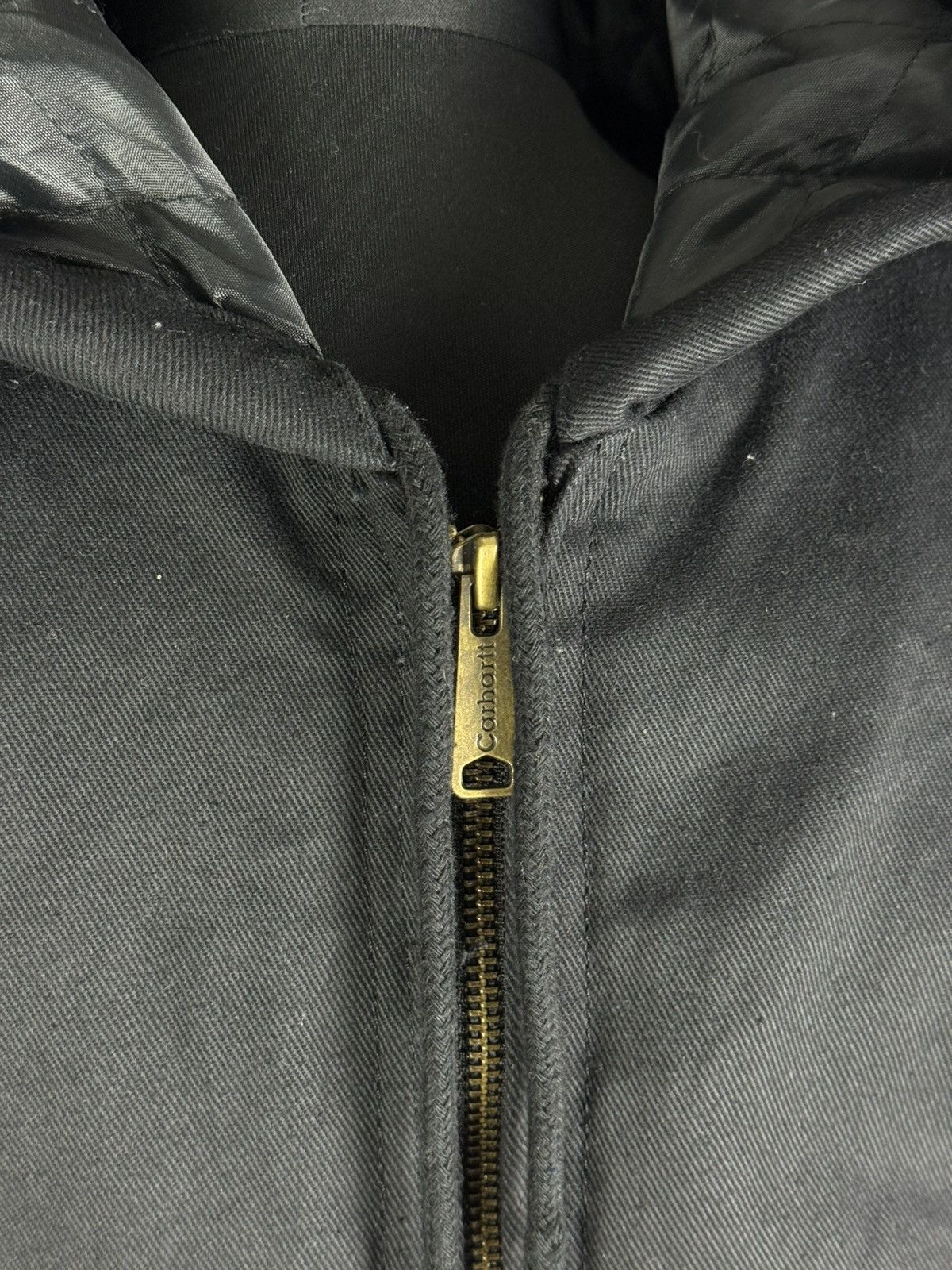 Carhartt CARHARTT Black Quilted Hooded Jacket Size Large MADE IN USA Size US L / EU 52-54 / 3 - 8 Thumbnail