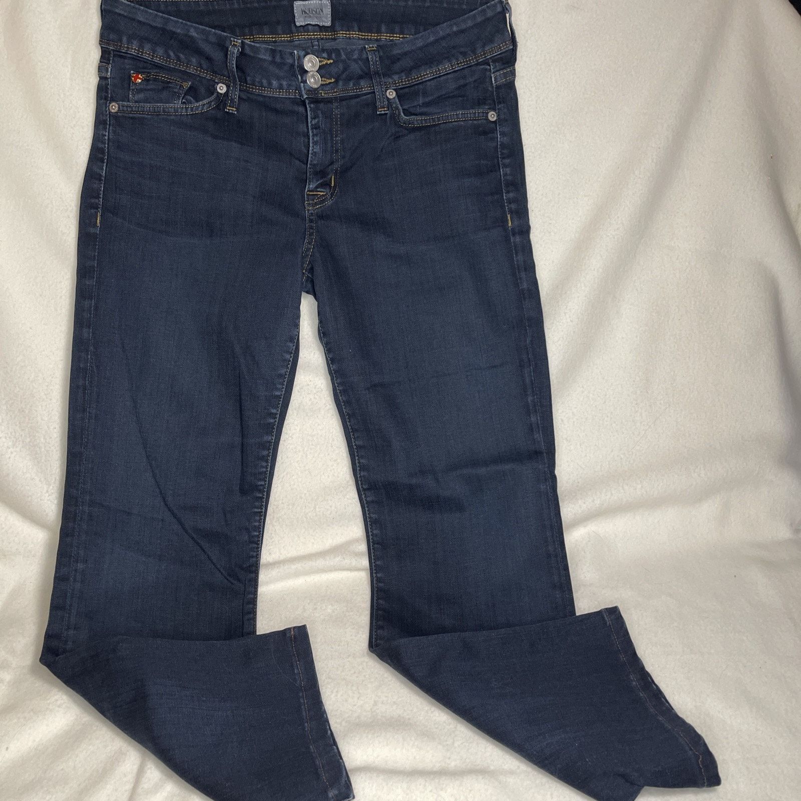 Hudson Hudson Ginny Crop Straight Cropped Stretch Blue Jeans 31/27 Size 31" - 2 Thumbnail