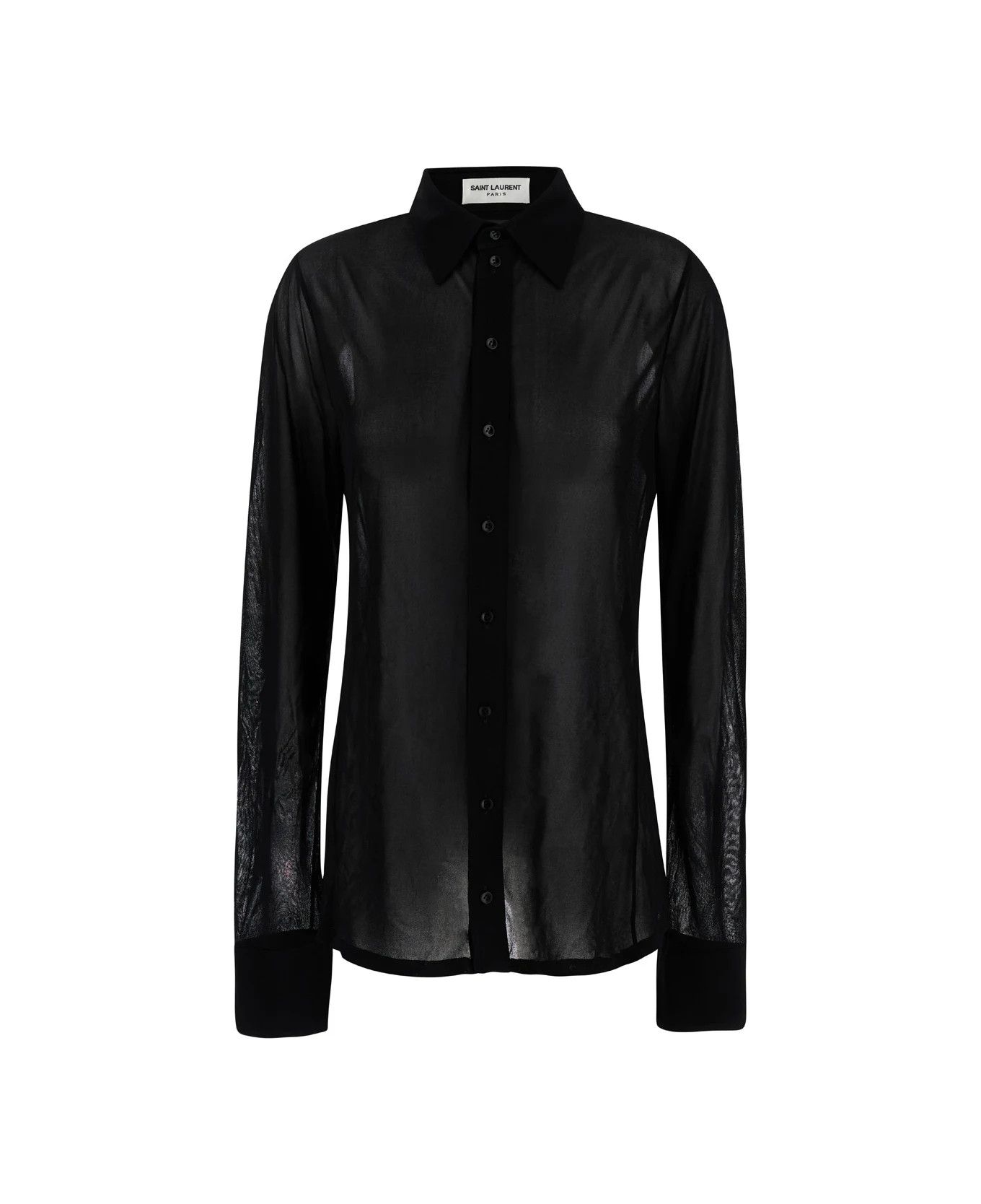 o1y0126 Solid Color Shirt in Black