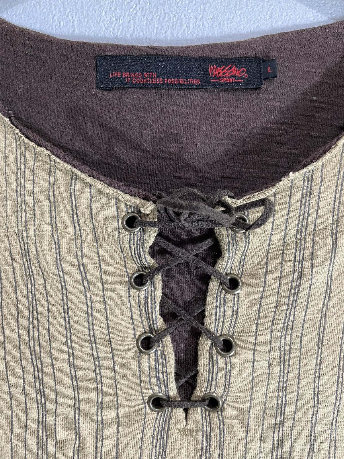 Hysteric Glamour Mossimo Double layer Longsleeve Front lace up Size US L / EU 52-54 / 3 - 3 Thumbnail