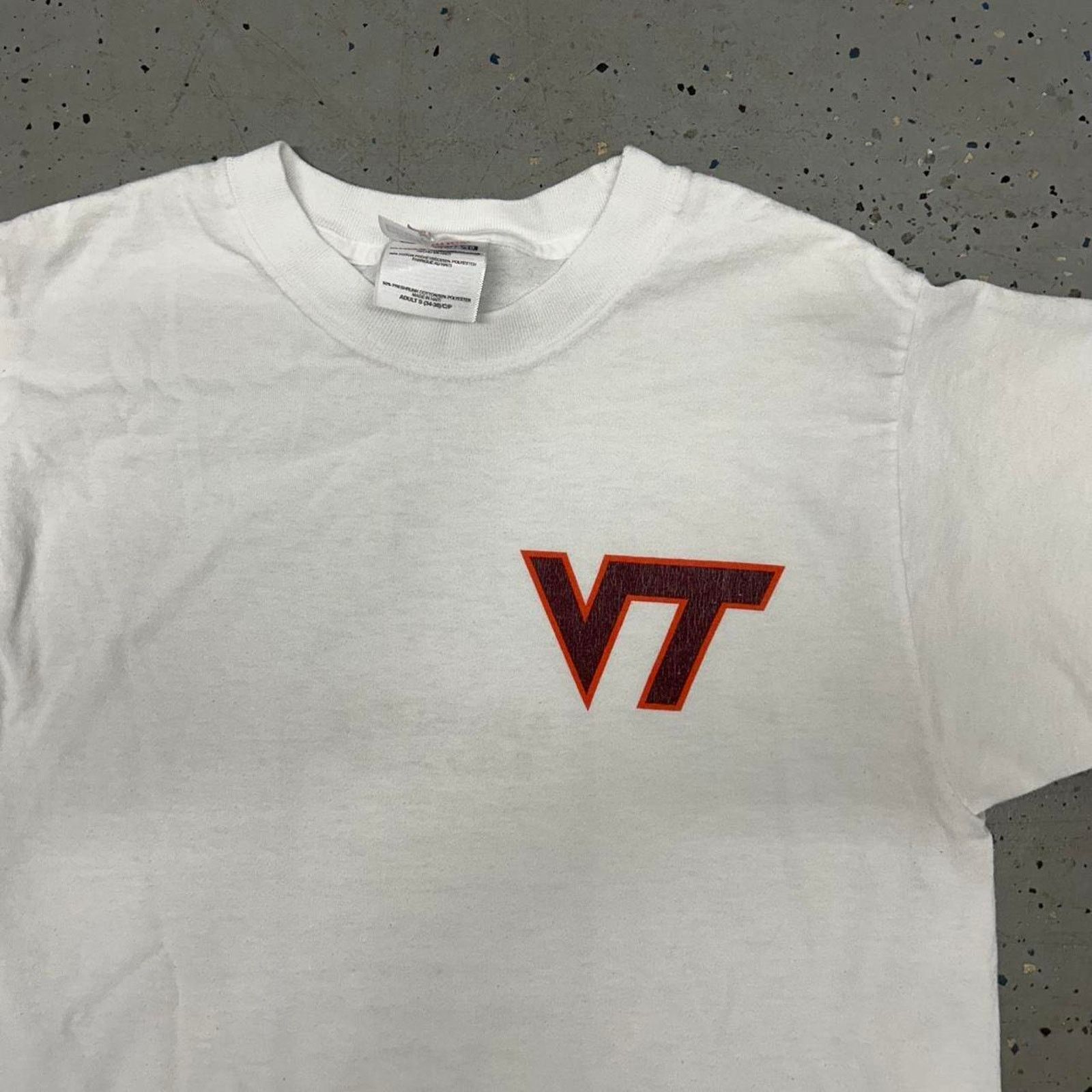 Hanes Y2K Absolute Hokie tee - white with black graphics Size US S / EU 44-46 / 1 - 4 Thumbnail
