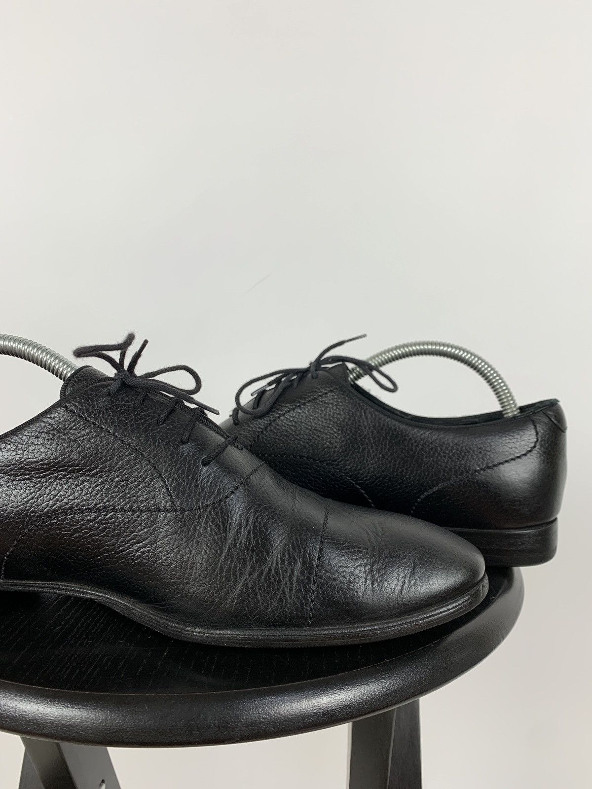 Gucci Gucci Black Leather Oxford Shoes Size US 8 / EU 41 - 17 Thumbnail
