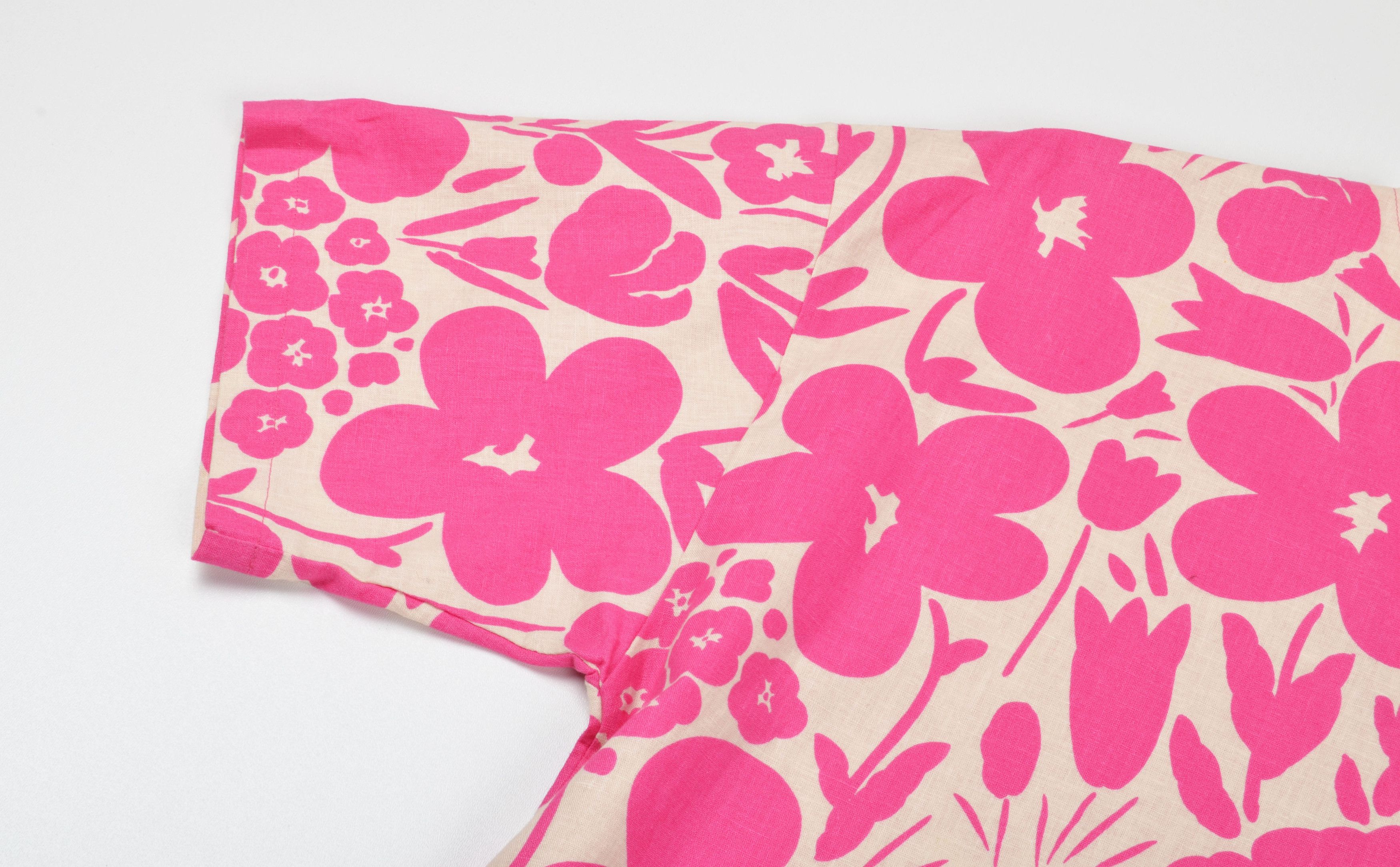 Marimekko Marimekko X Uniqlo Floral Pink Kaftan Dress Size S / US 4 / IT 40 - 6 Thumbnail