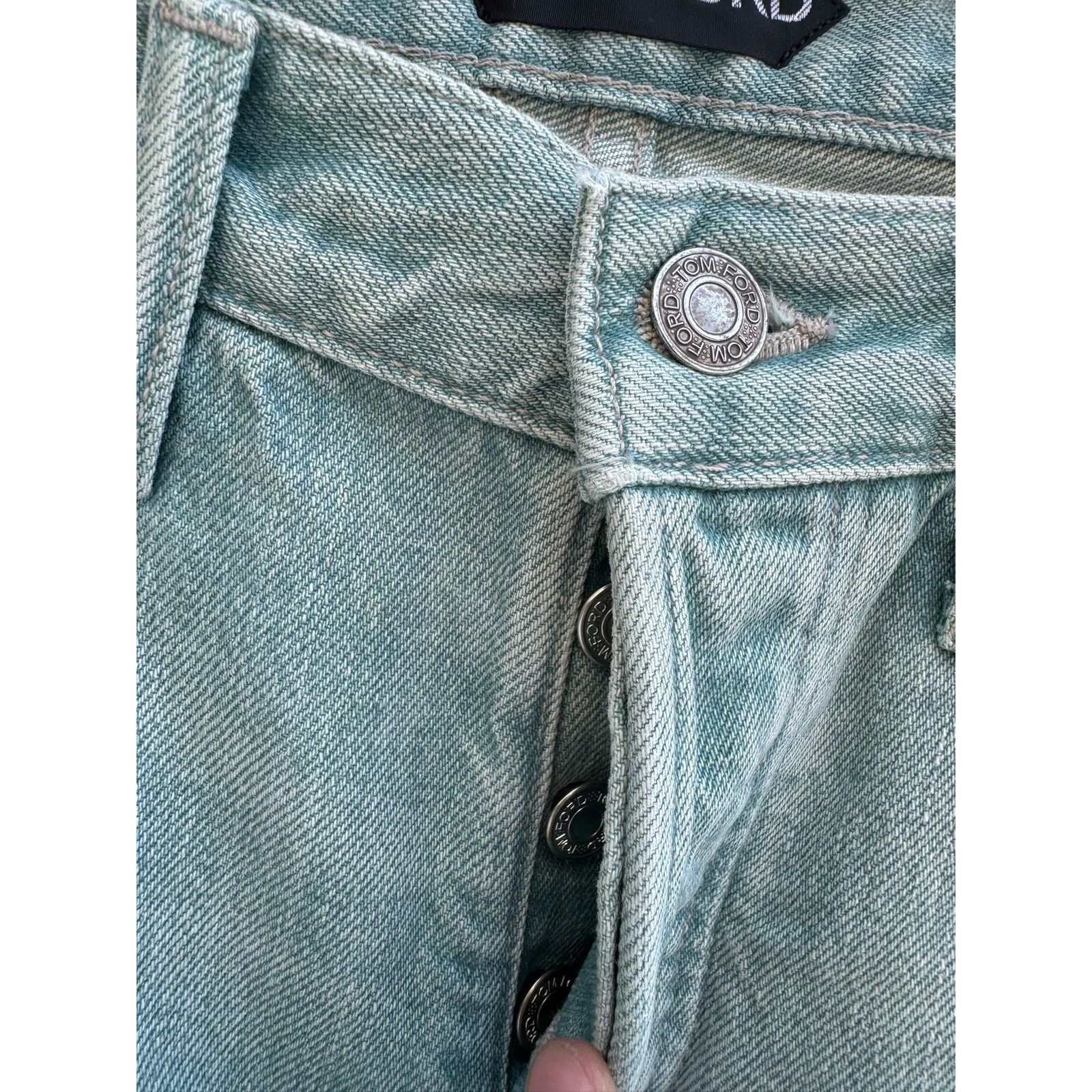 Tom Ford o1rshd1 Q:2 / Slim Fit Denim in Jade Blue Size US 36 / EU 52 - 18 Thumbnail