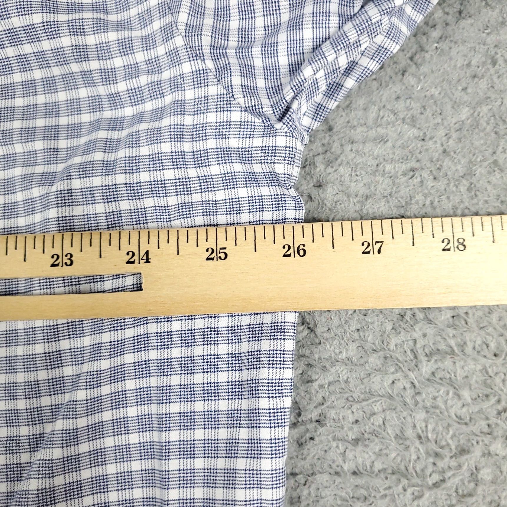 Tommy Hilfiger Tommy Hilfiger Shirt Mens 17.5 Blue Plaid Dress Button Up Long Sleeve Shirt Mens 17.5 Blue Plaid Dress Button Up Long Sleeve Size 46R - 6 Thumbnail