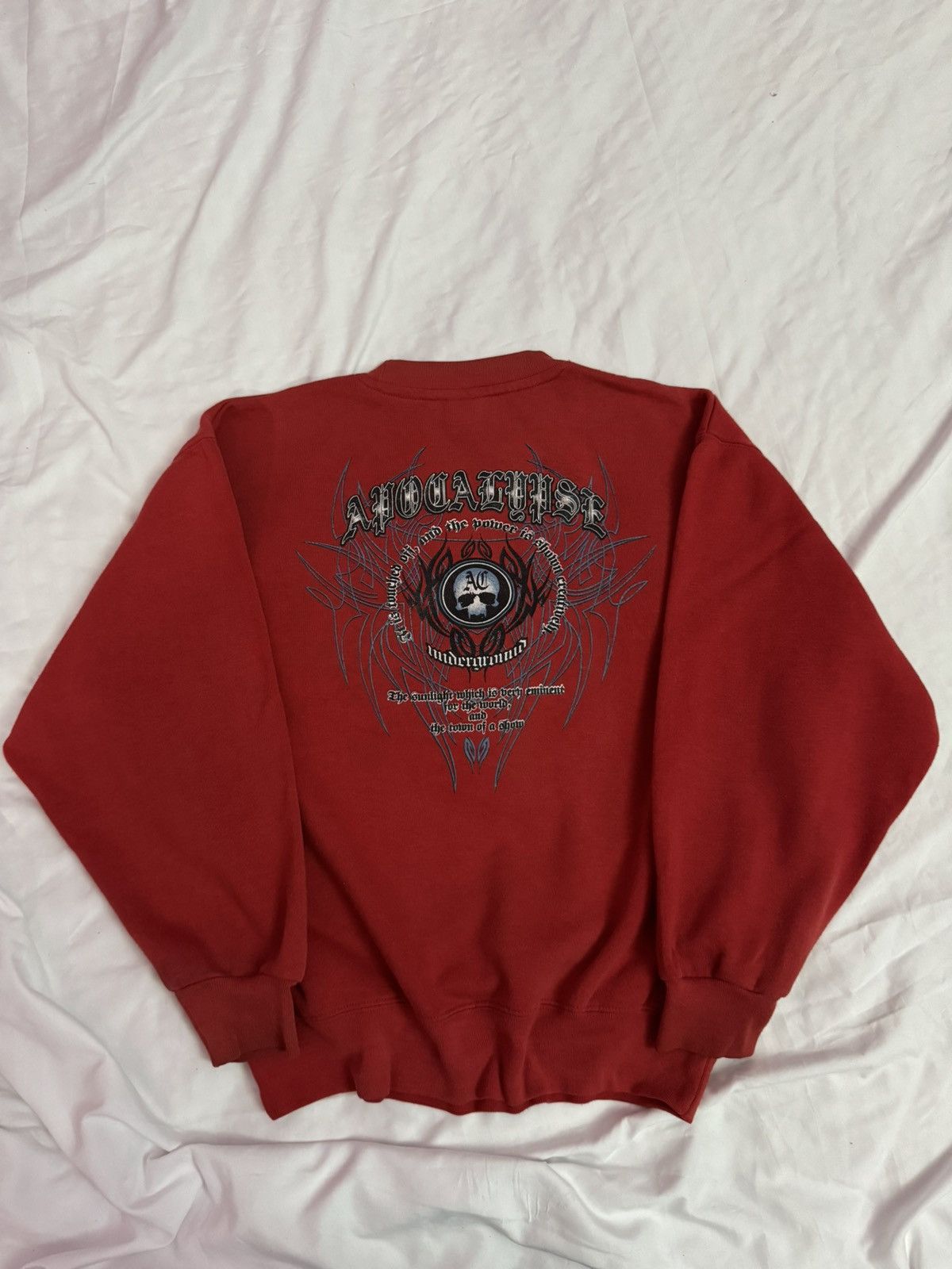 If Six Was Nine 2000s Apocalypse Cyber Gothic Poem y2k Sweatshirt Size US L / EU 52-54 / 3 - 1 Thumbnail